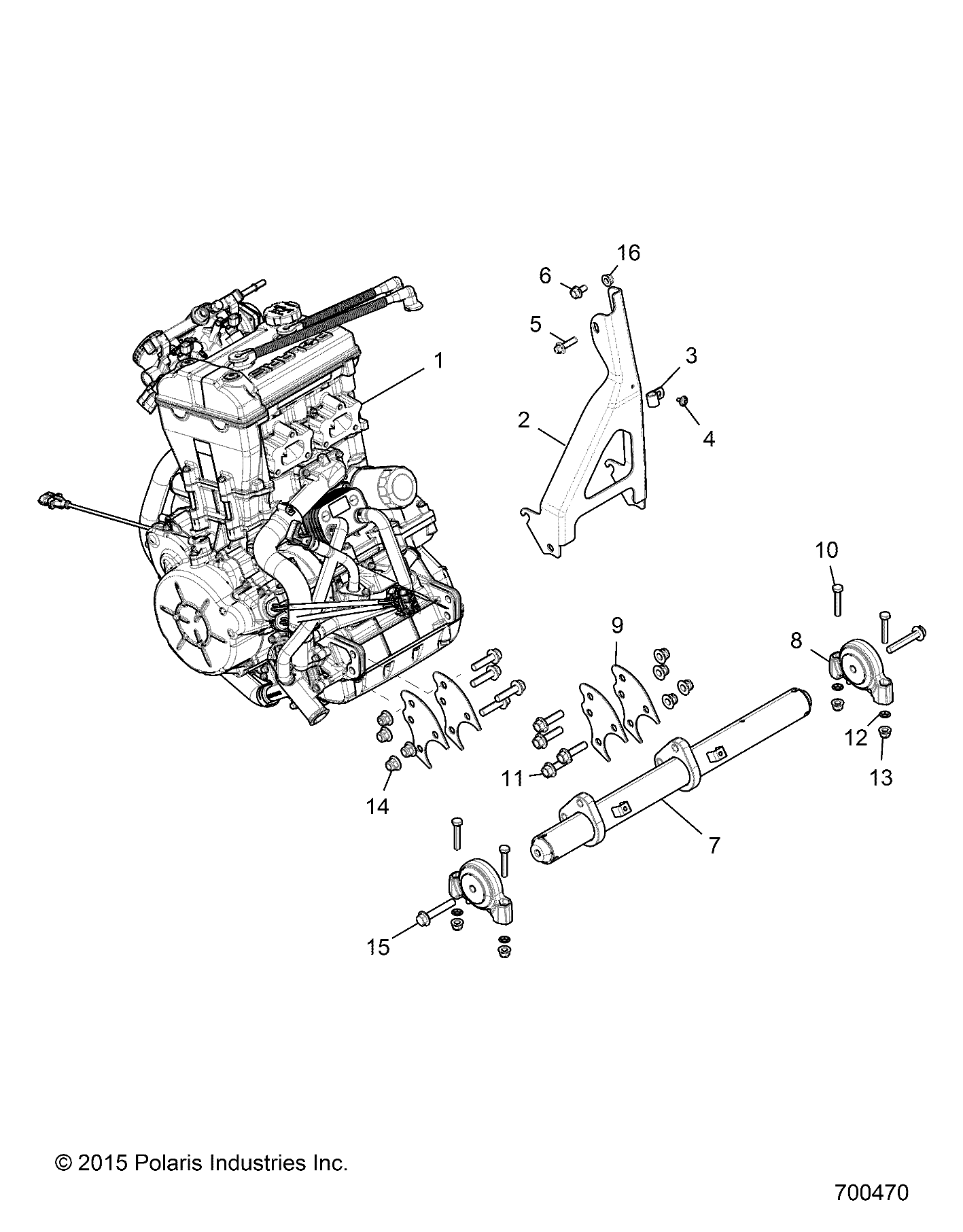 MOTEUR MONTAGE POUR RZR XP TURBO 2018 Esprit POLARIS la référence