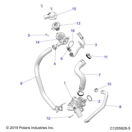 MOTEUR POMPE A EAU ET BYPASS POUR RZR PRO XP 4 ULTIMATE 2021 Esprit