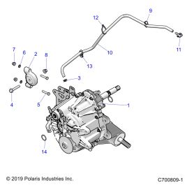 TRANSMISSION MONTAGE BOITE PRINCIPALE POUR RZR TRAIL S 1000 EPS EUTRAC