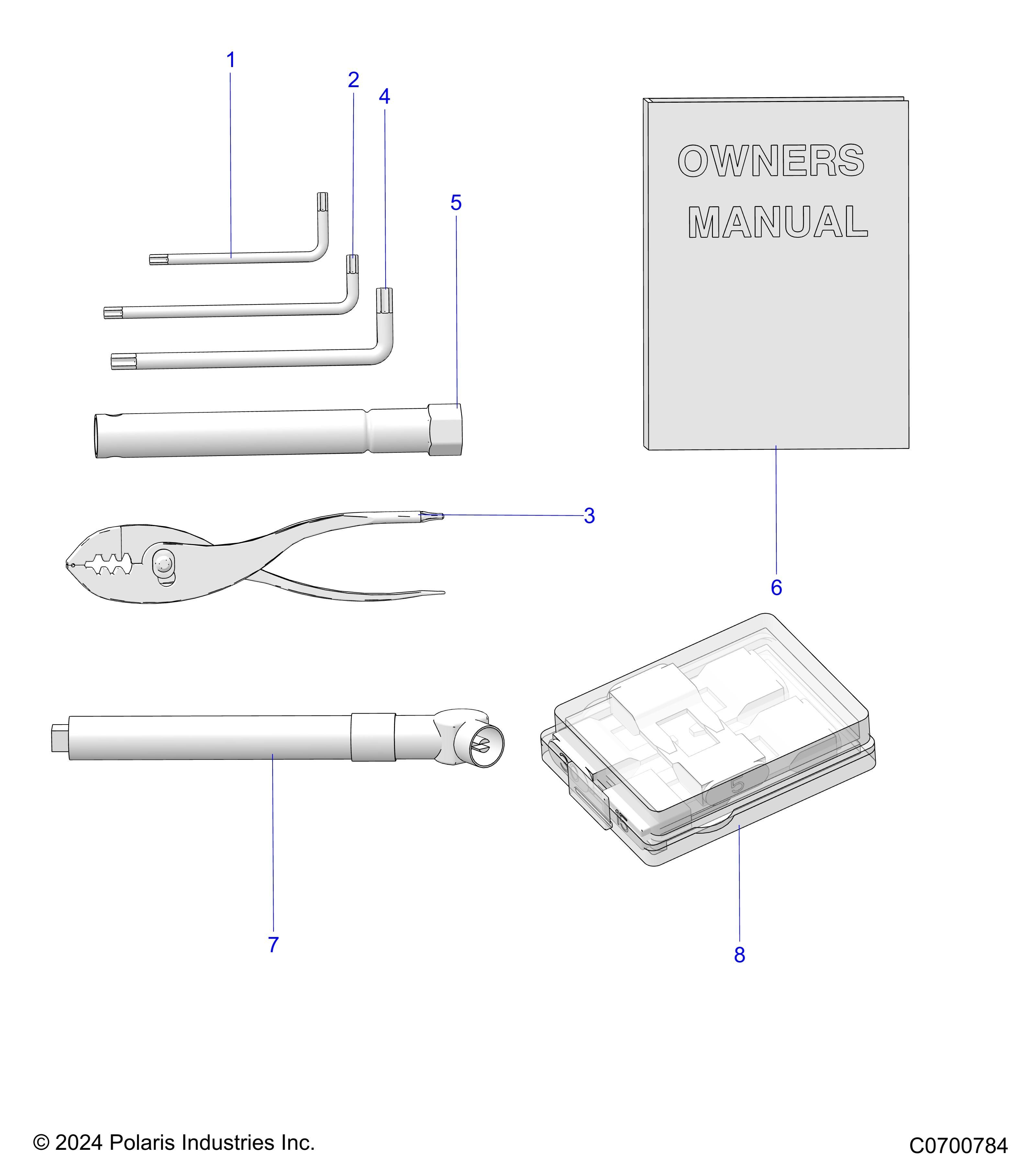 REFERENCES MANUEL DE LUTILISATEUR ET KIT OUTILS POUR GENERAL 1000 PREMIUM 2025