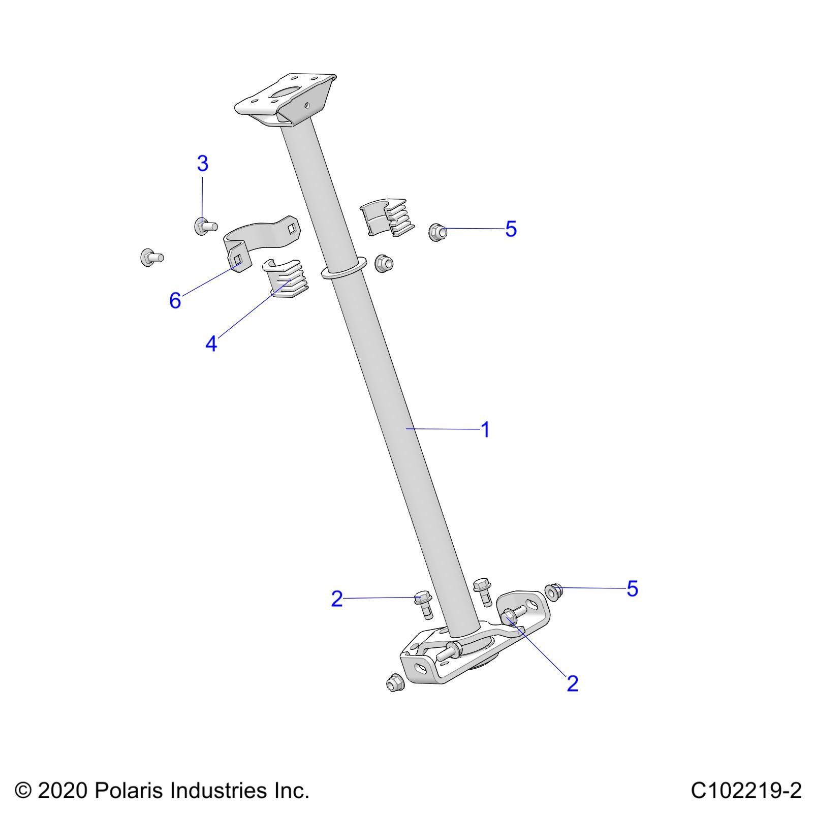 DIRECTION POSTE DE DIRECTION ASM POUR SPORTSMAN TOURING XP 1000 TRAIL 2024