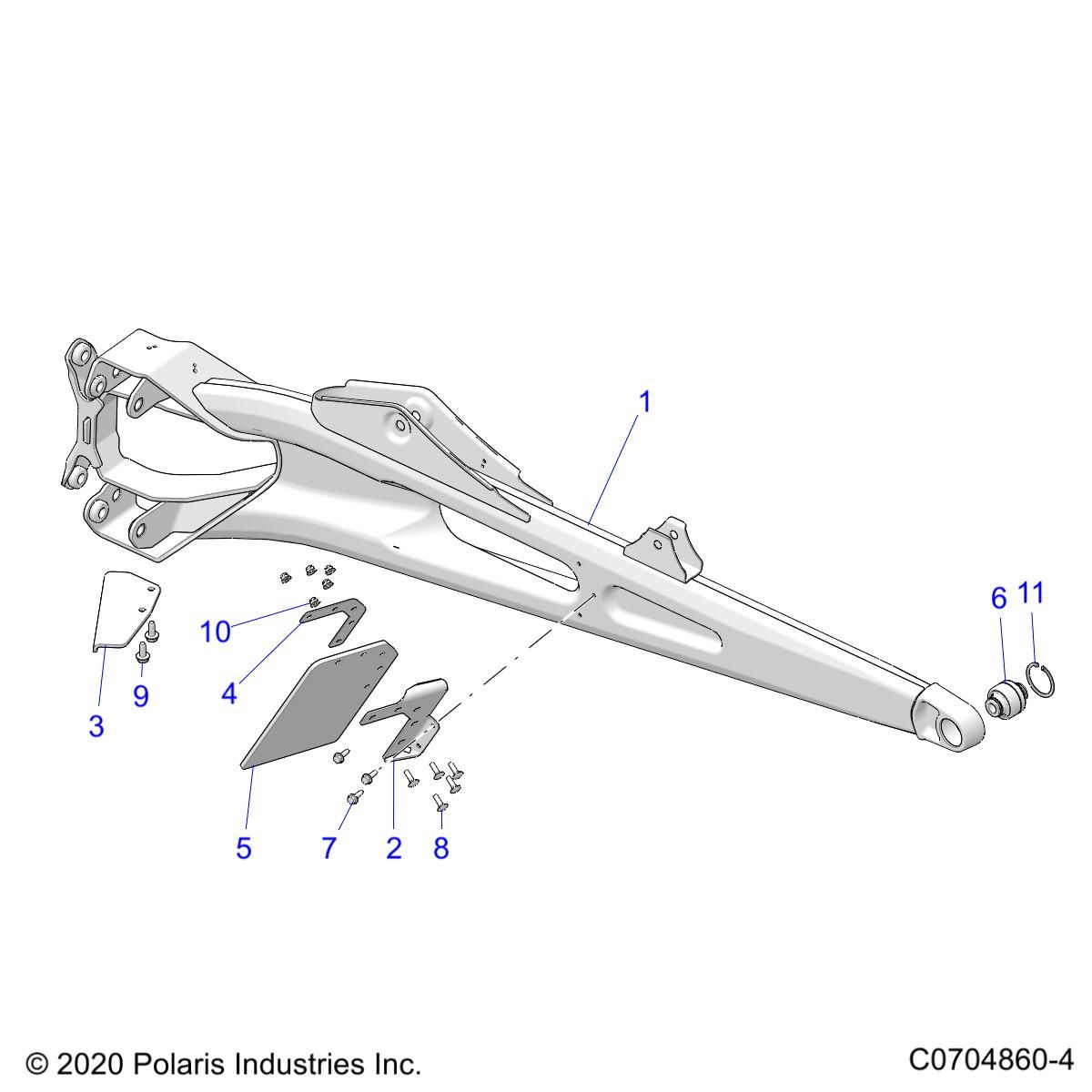 SUSPENSION REAR TRAILING ARMS POUR RZR PRO R4 LV R01 2023