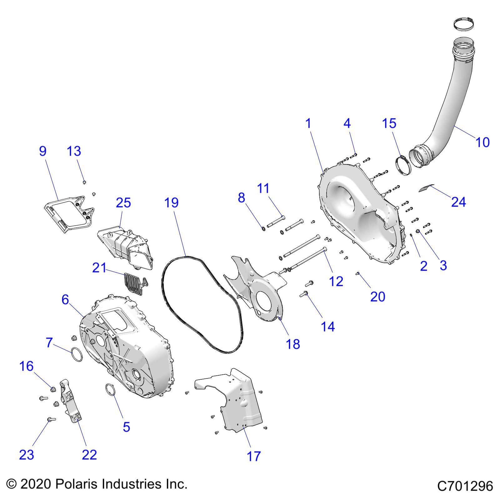 TRANSMISSION CARTER DEMBRAYAGE POUR RZR PRO XP 4 ULTIMATE 2022