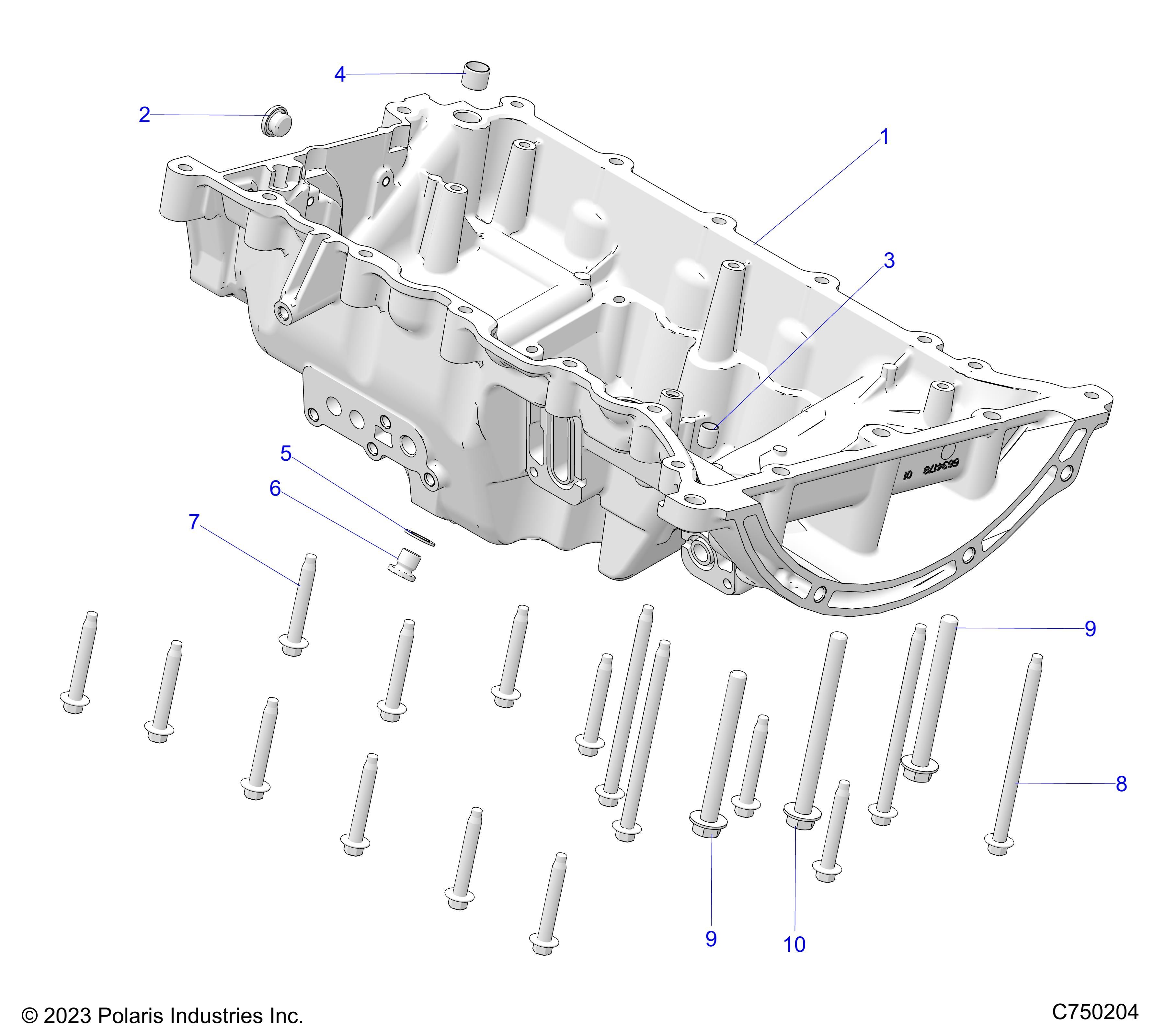 MOTEUR CARTER DHUILE MONTAGE ET CONNEXES POUR RZR PRO R FACTORY ARMORED LE ULTIMATE 2025