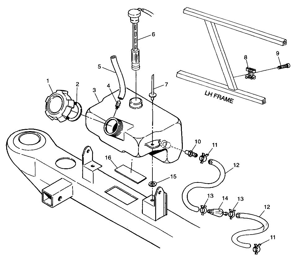 CARROSSERIE RESERVOIR DHUILE POUR SPORT 400 1999