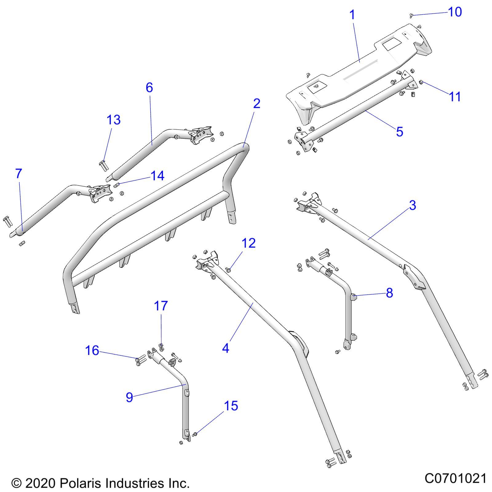 CHASSIS CAB FRAME POUR RZR XP 1000 HIGH LIFTER 2022