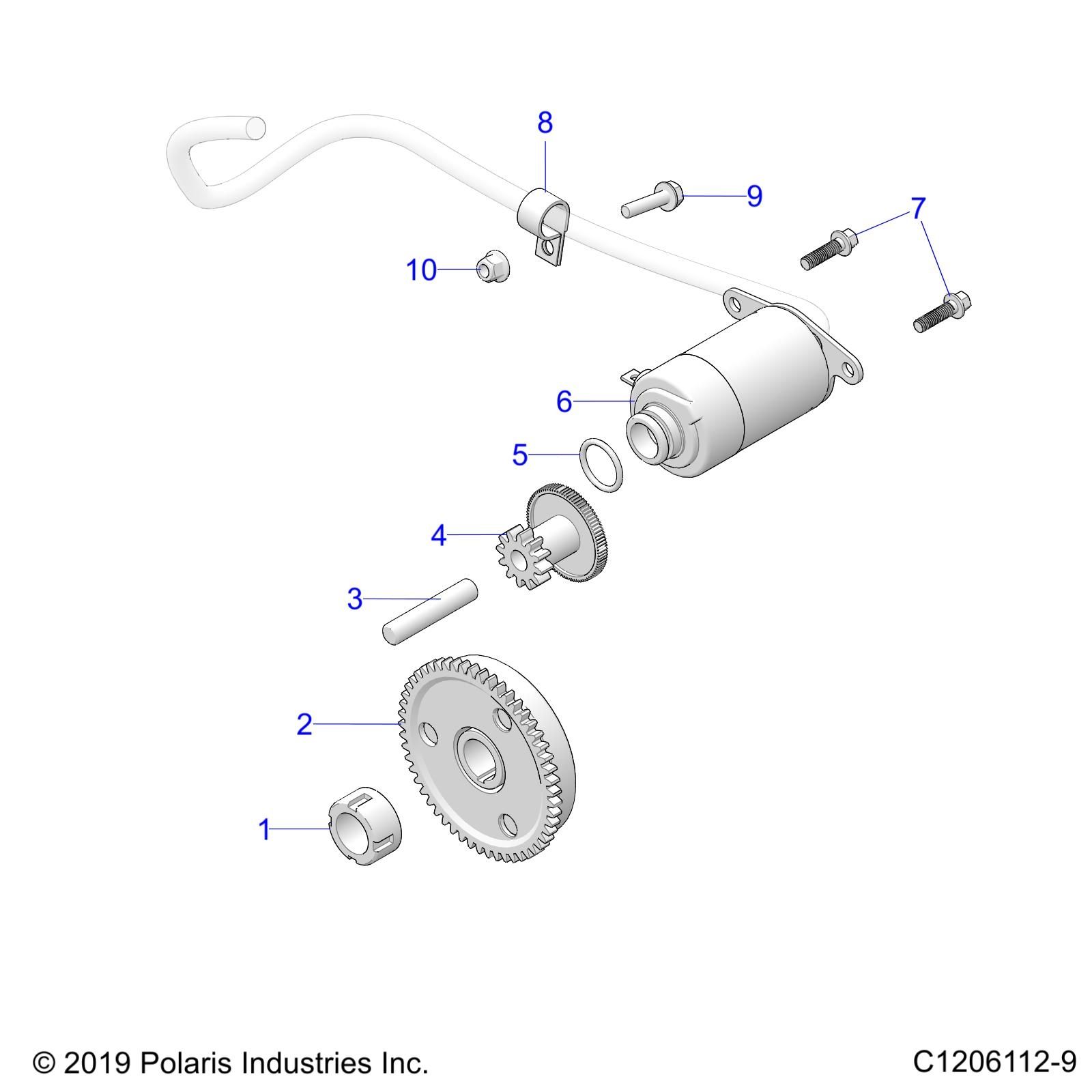 MOTEUR STARTER POUR OUTLAW 70 2024