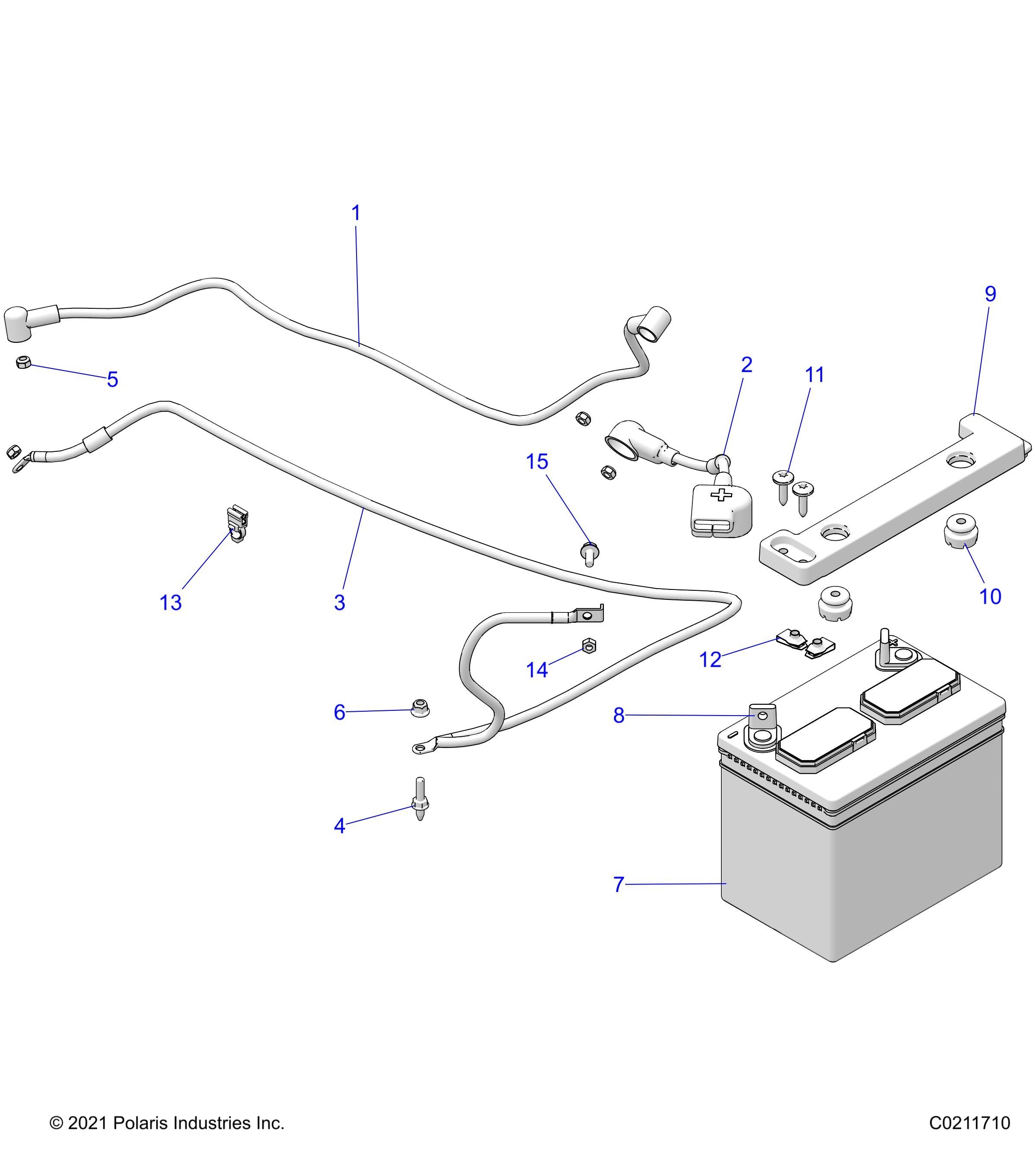 ELECTRIQUE BATTERIE POUR SPORTSMAN 570 SP TRAIL PACKAGE RIDE COMMAND 2022