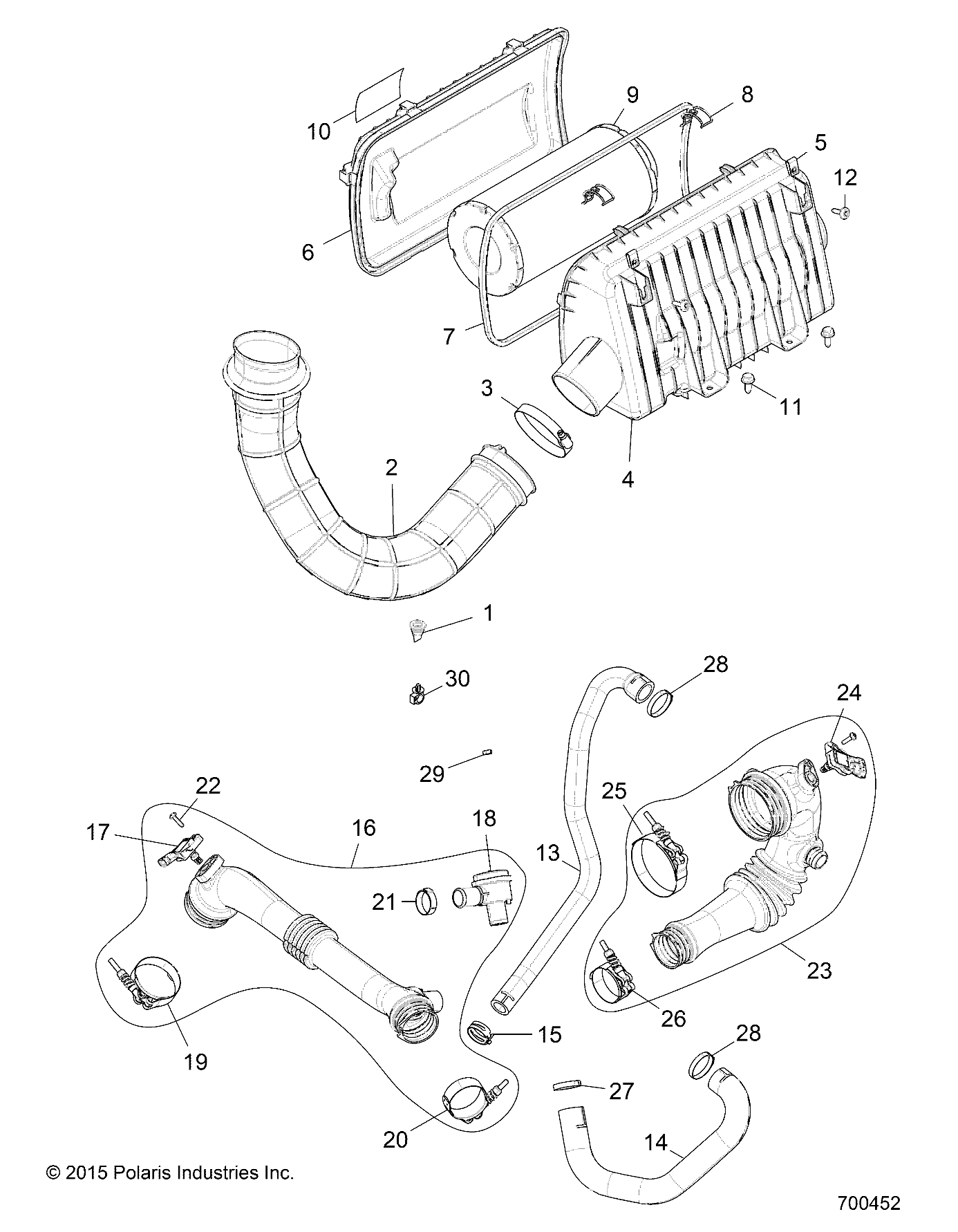 MOTEUR SYSTEME DADMISSION DAIR POUR RZR TURBO 4 2019