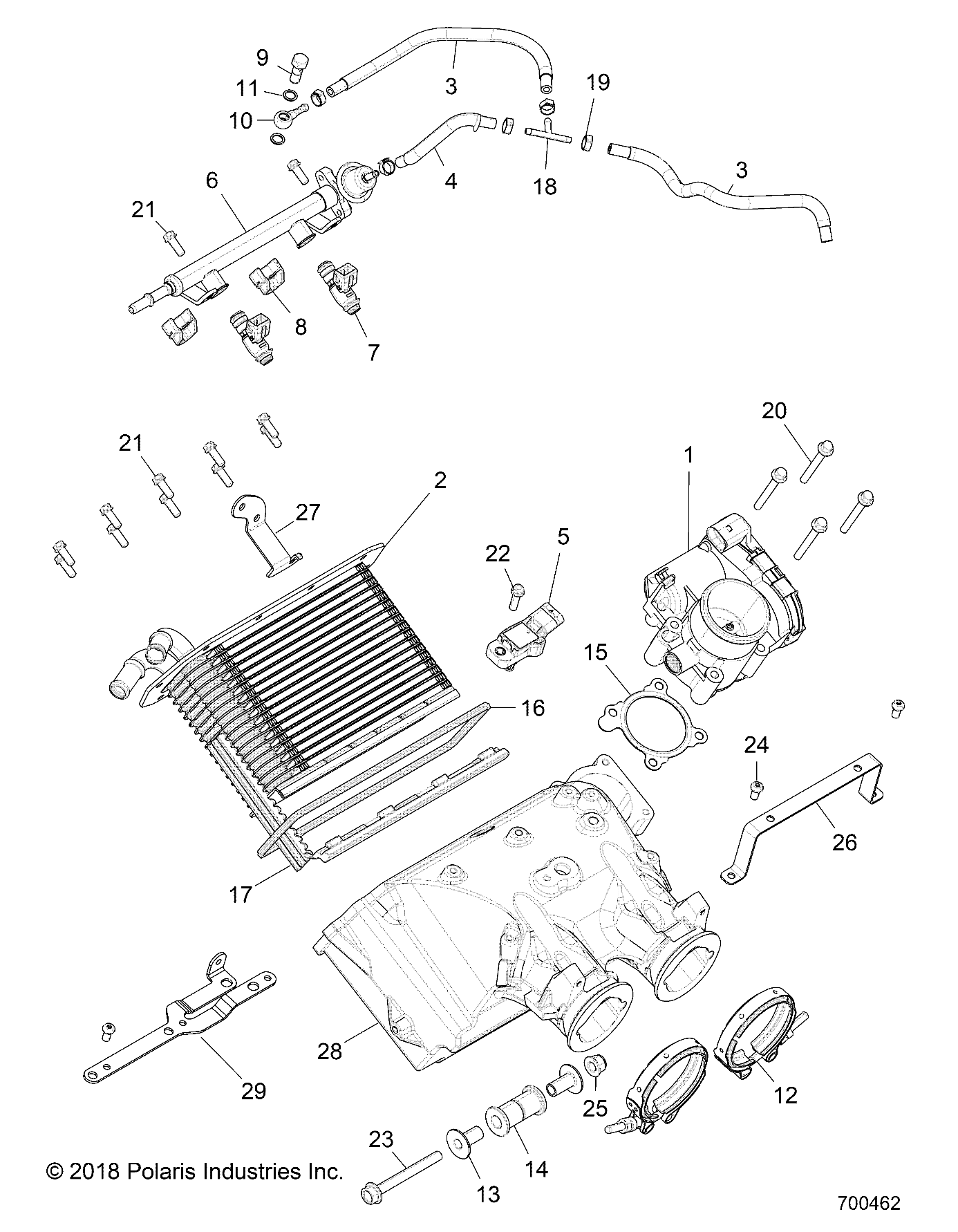 MOTEUR COLLECTEUR DADMISSION DAIR POUR RZR XP 4 TURBO 2020