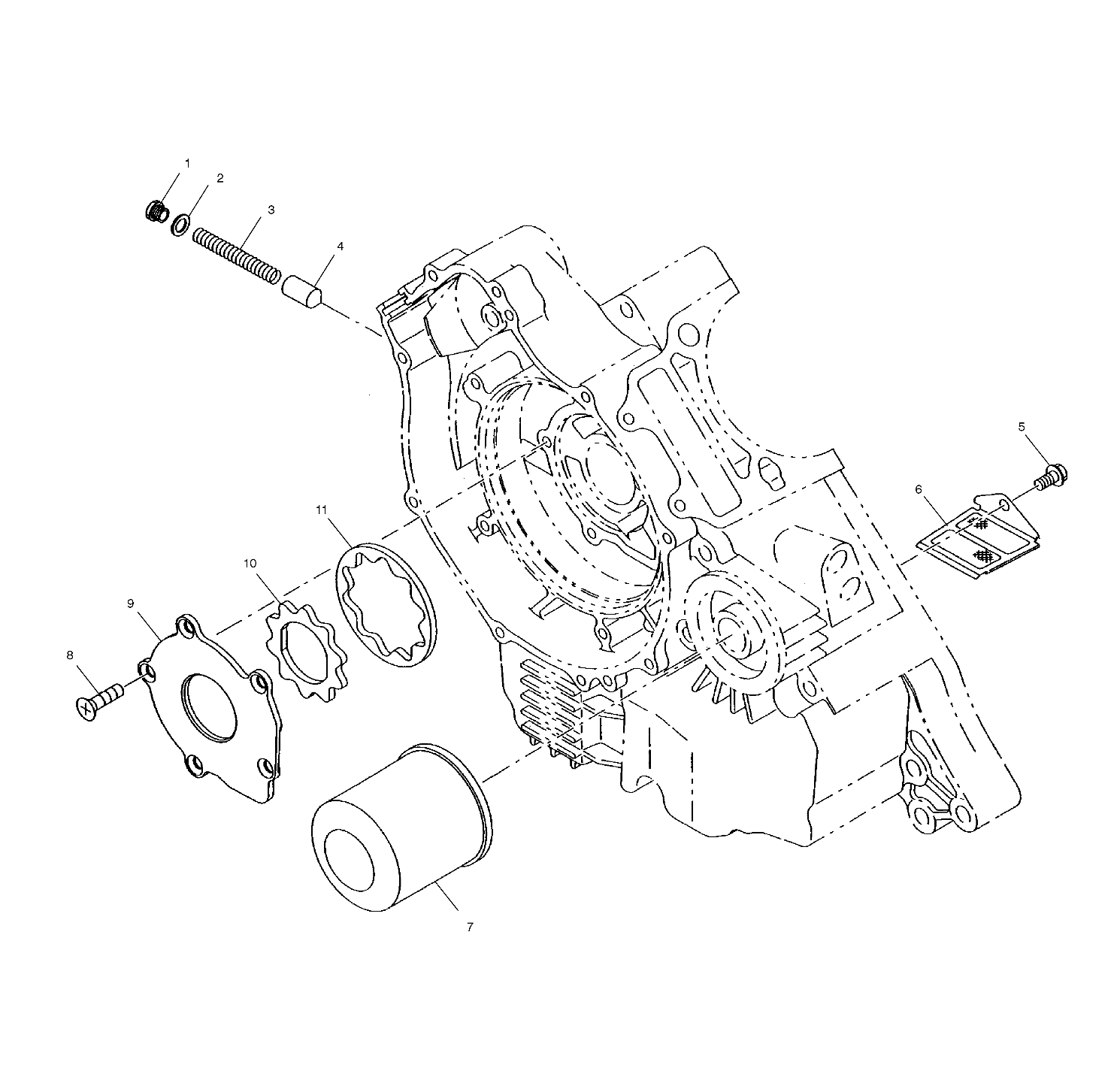 CARROSSERIE POMPE A HUILE ET FILTRE A HUILE POUR 325 MAGNUM 4X4 HDS 2002