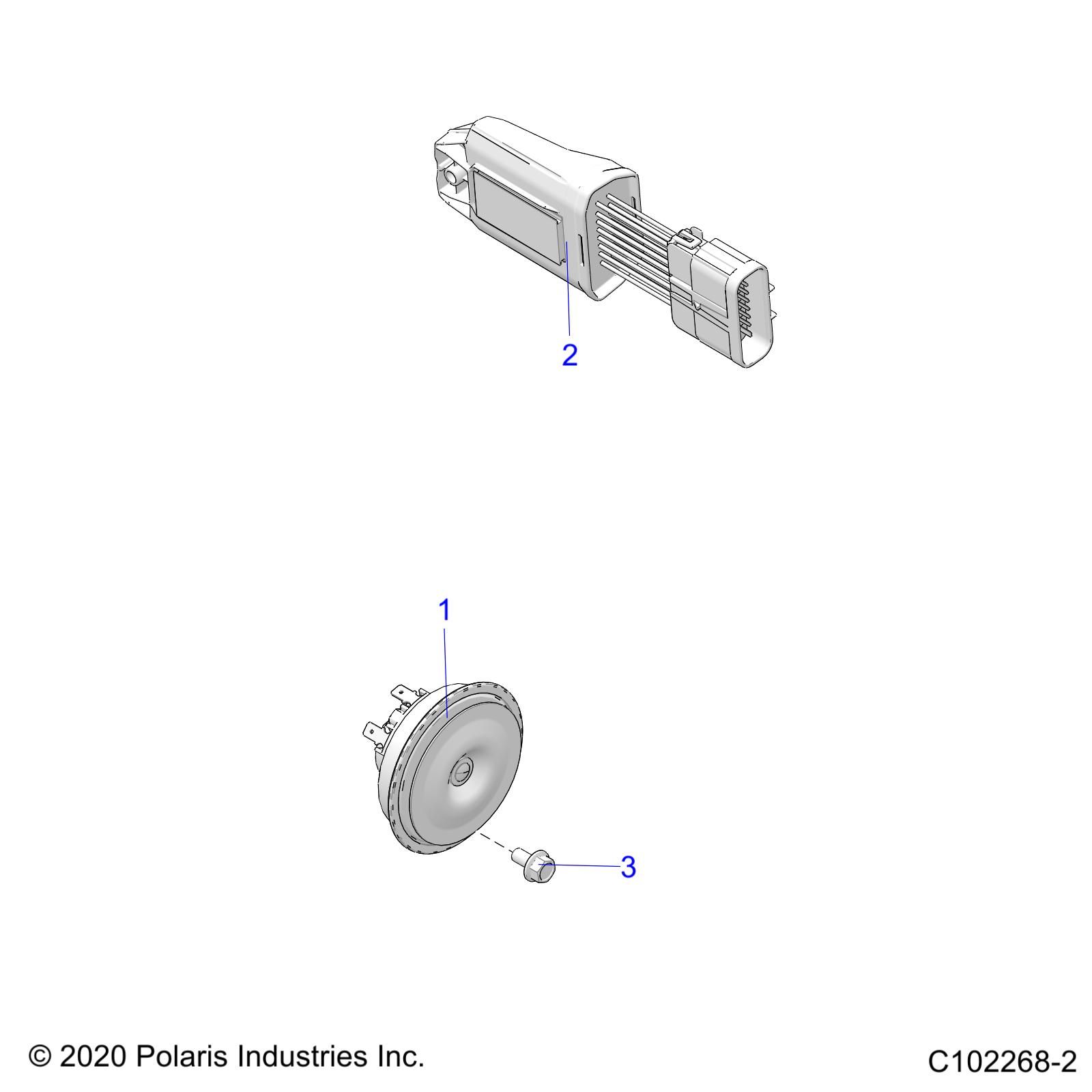 ELECTRIQUE KLAXON ET BOITIER DE CLIGNOTANTS POUR SCRAMBLER XP 1000 EU 3PC 2022