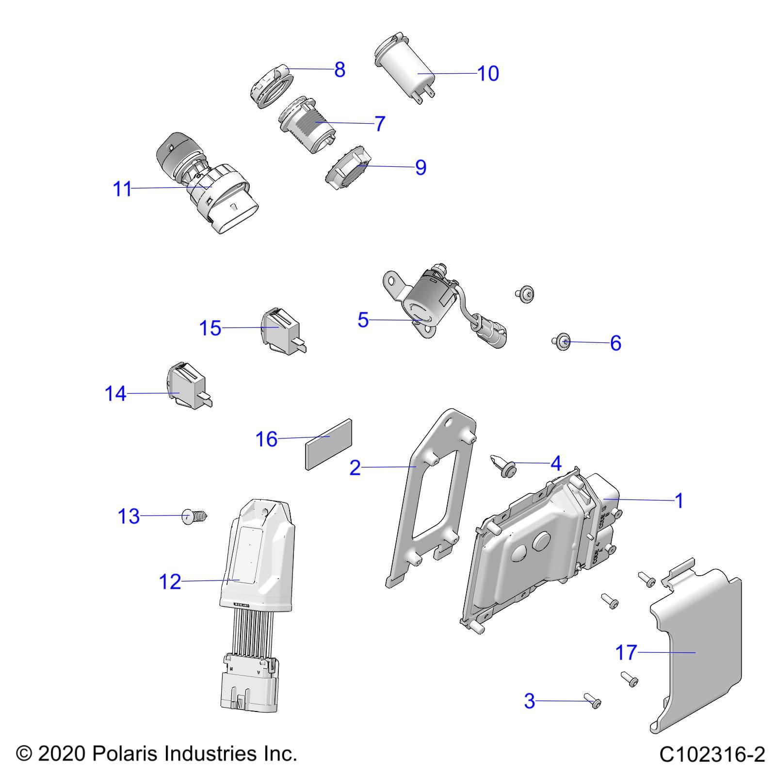 ELECTRIQUE INTERRUPTEURS CAPTEURS ET ECM POUR SPORTSMAN 570 EPS EUZUG TRACTOR 2022