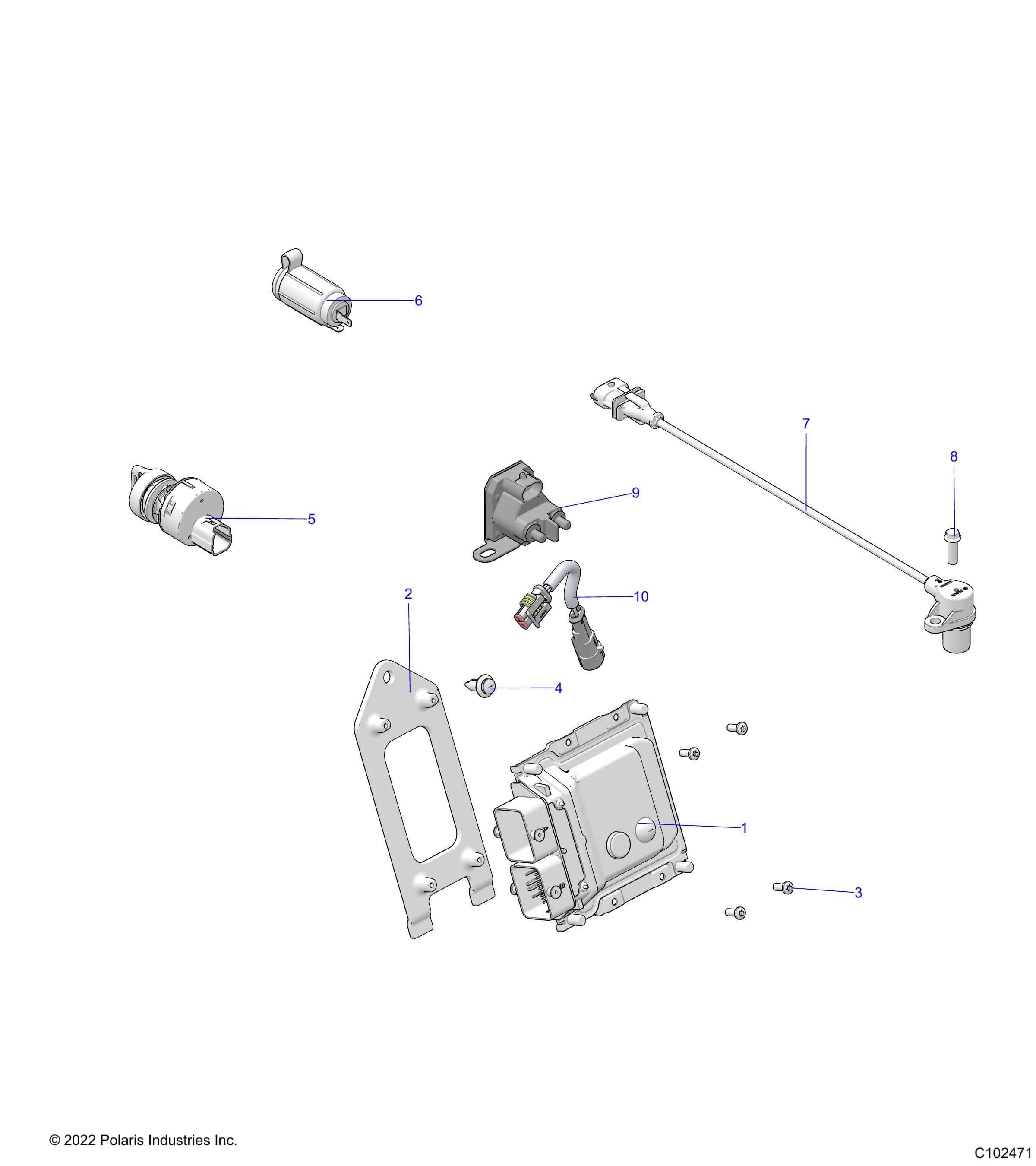 ELECTRIQUE INTERRUPTEURS CAPTEURS ET ECM POUR SPORTSMAN TOURING 570 EPS 2022