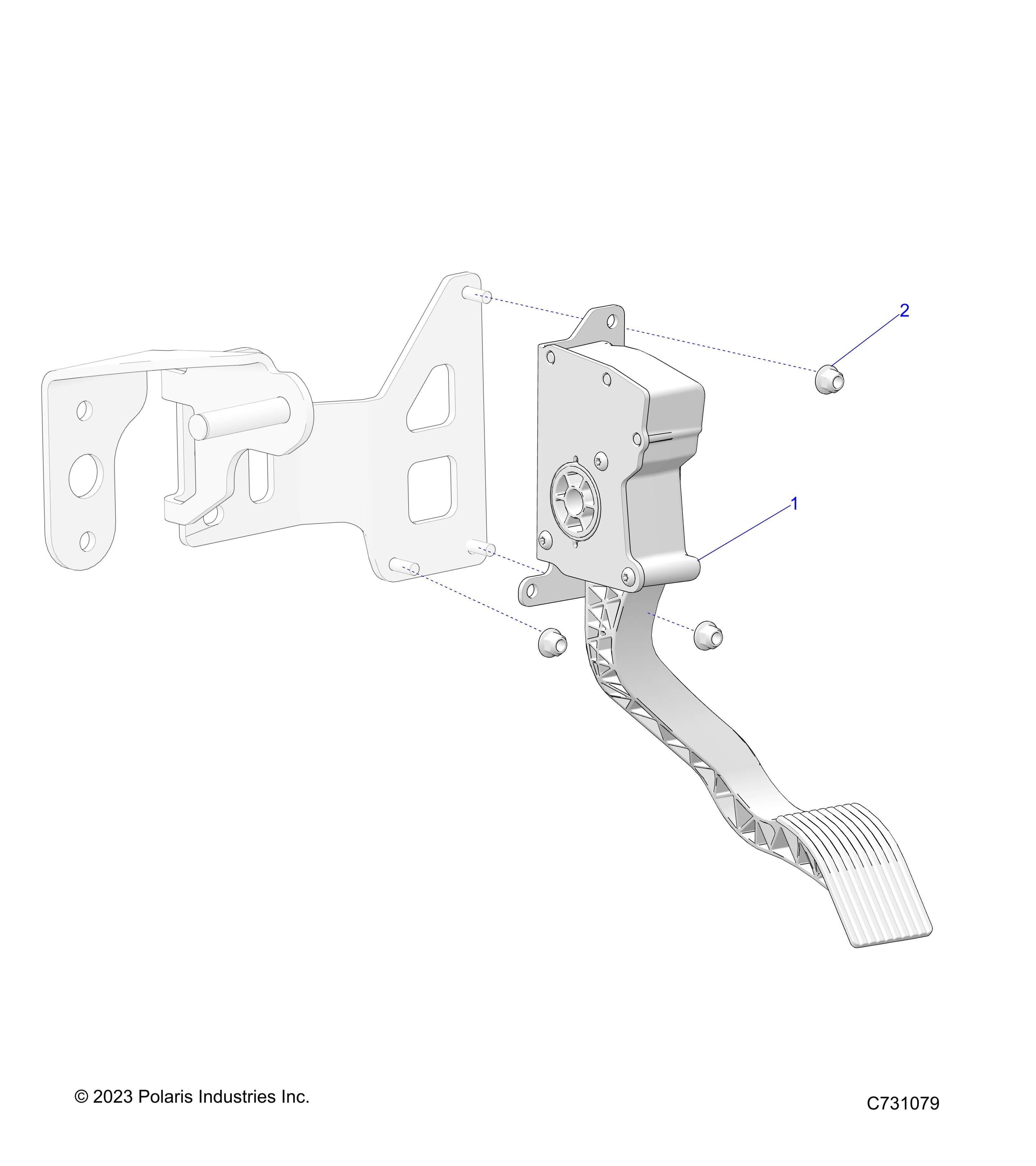 MOTEUR PEDALE DACCELERATEUR POUR RANGER 1000 2025