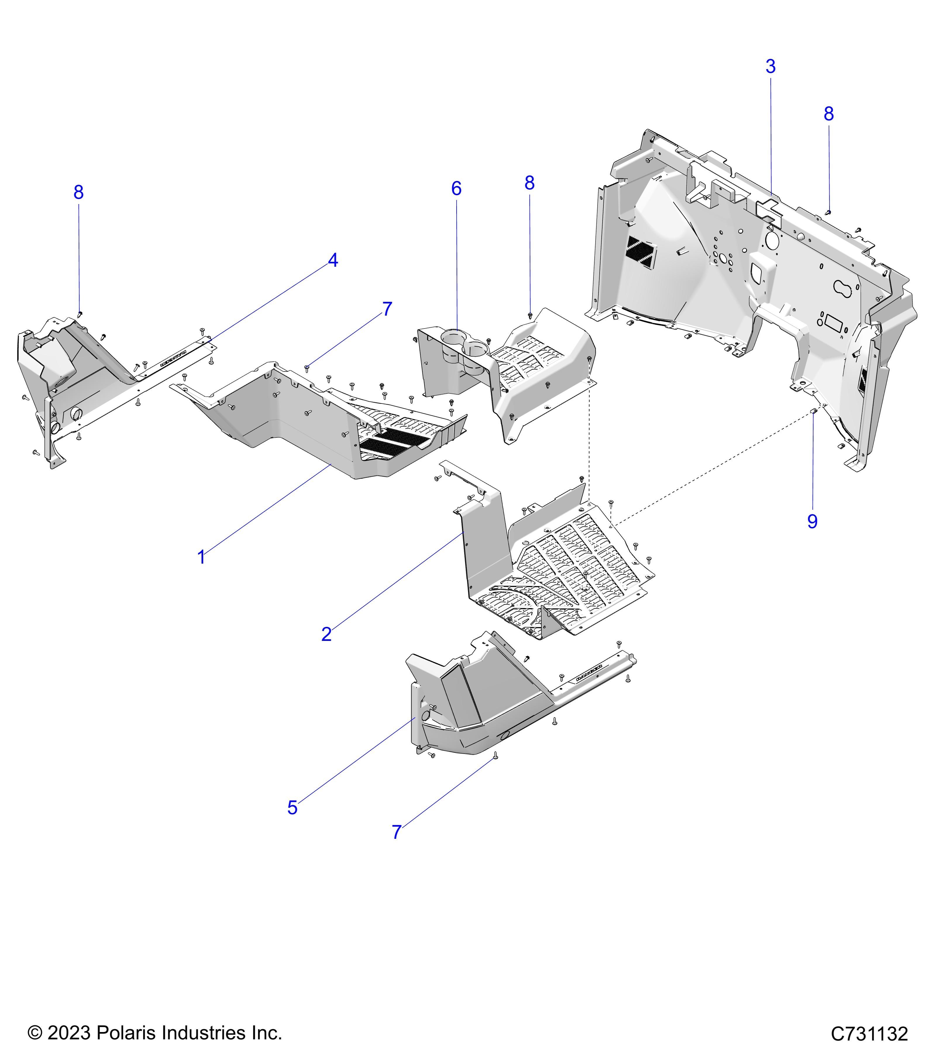 CARROSSERIE PLANCHER ET ROCKER POUR RANGER XP 1000 ISRAEL 2025