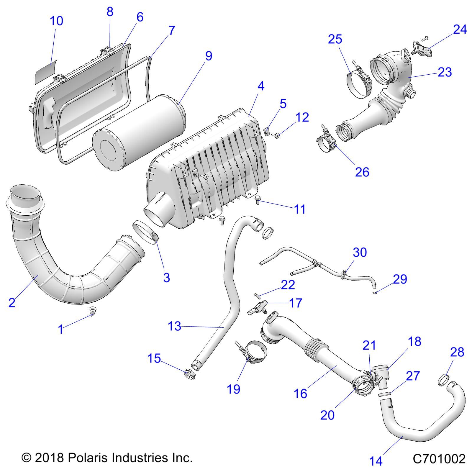 MOTEUR SYSTEME DADMISSION DAIR POUR RZR XP 4 TURBO 2021