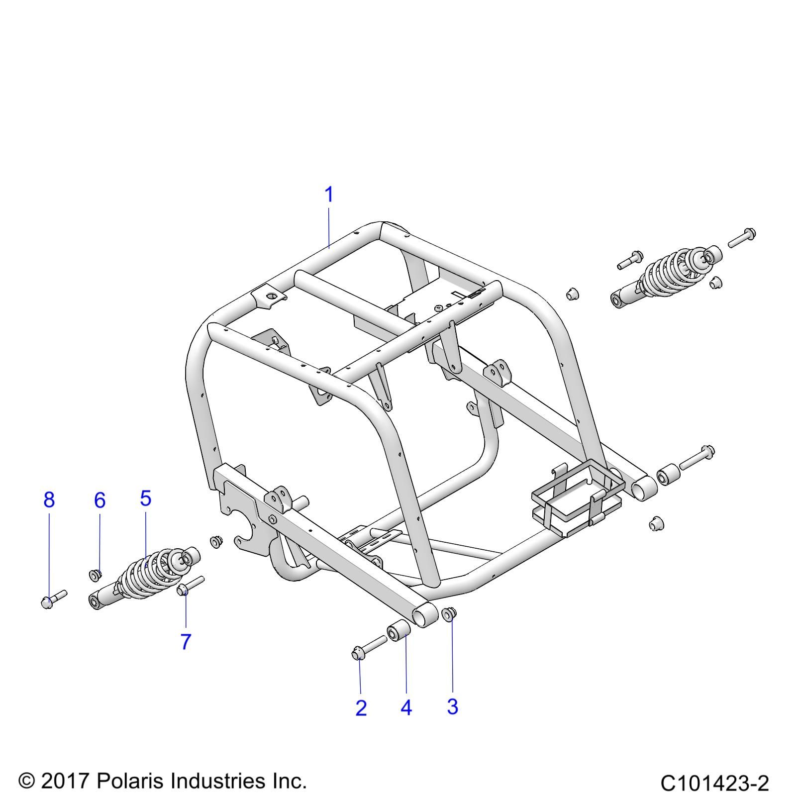 SUSPENSION BRAS OSCILLANT ARRIERE POUR RANGER 150 EFI 2018