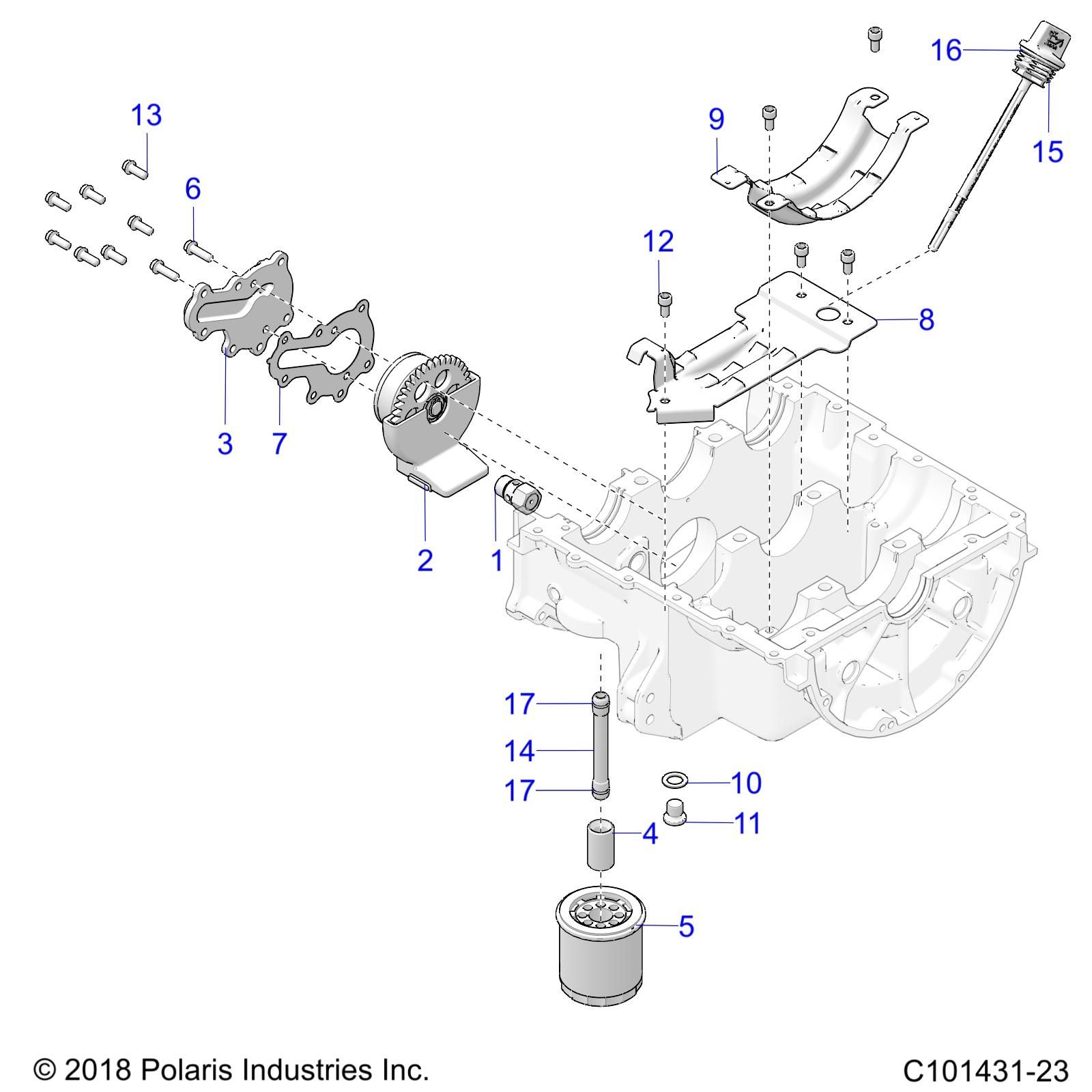 MOTEUR CIRCUIT DE LUBRIFICATION POUR SCRAMBLER 1000 55 EU EPS 3PC 2023