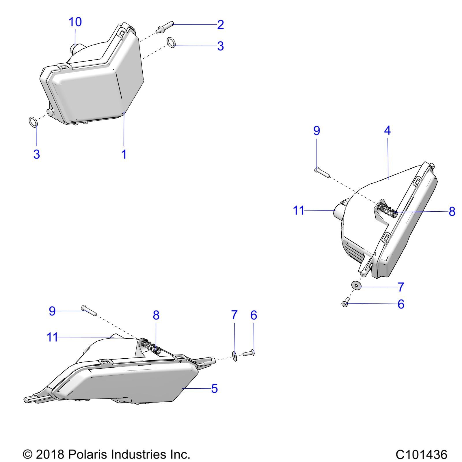 ELECTRIQUE PHARES POUR SPORTSMAN 850 EPS 48 2023