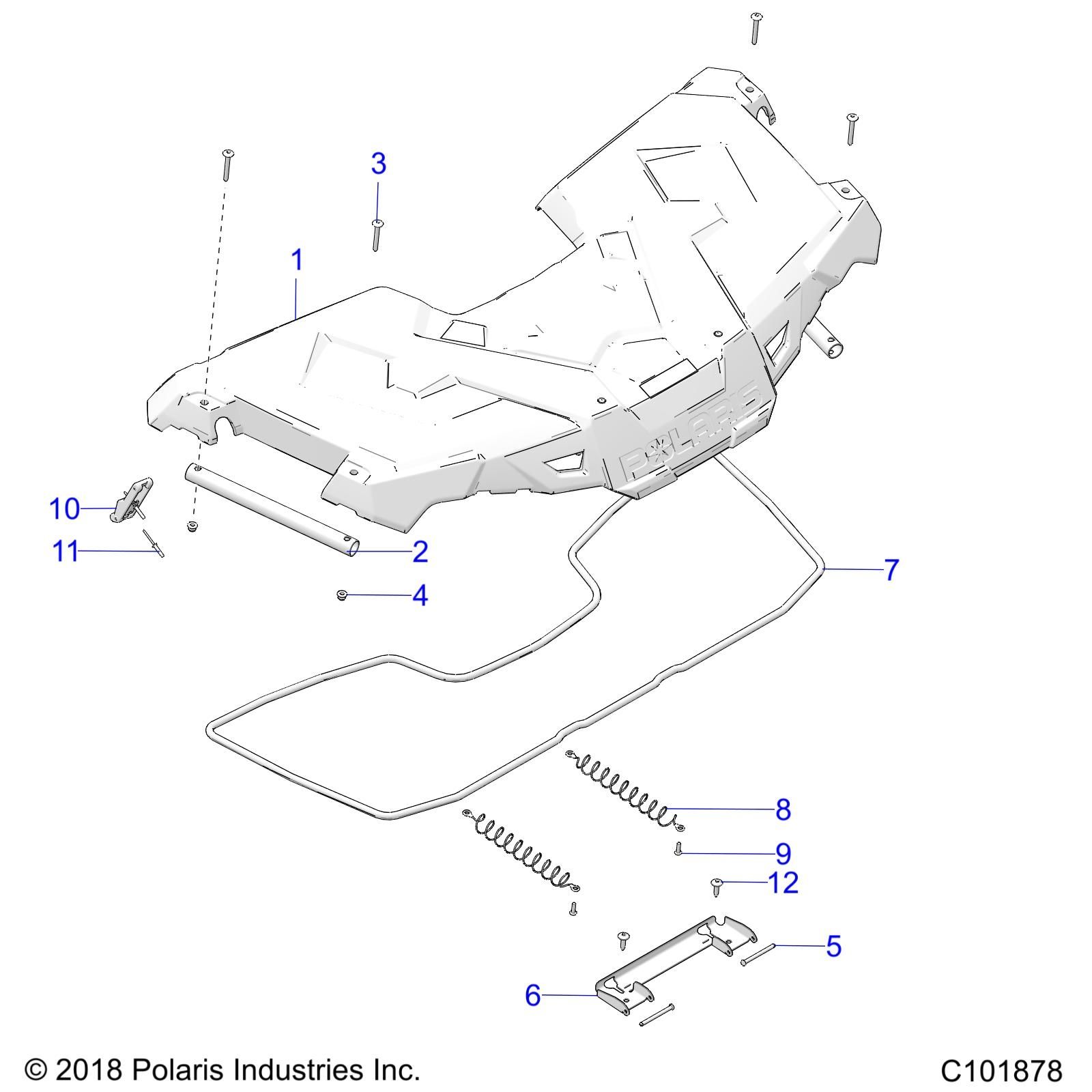 CARROSSERIE STOCKAGE AVANT POUR SPORTSMAN TOURING 570 EPS EU 3PC 2022