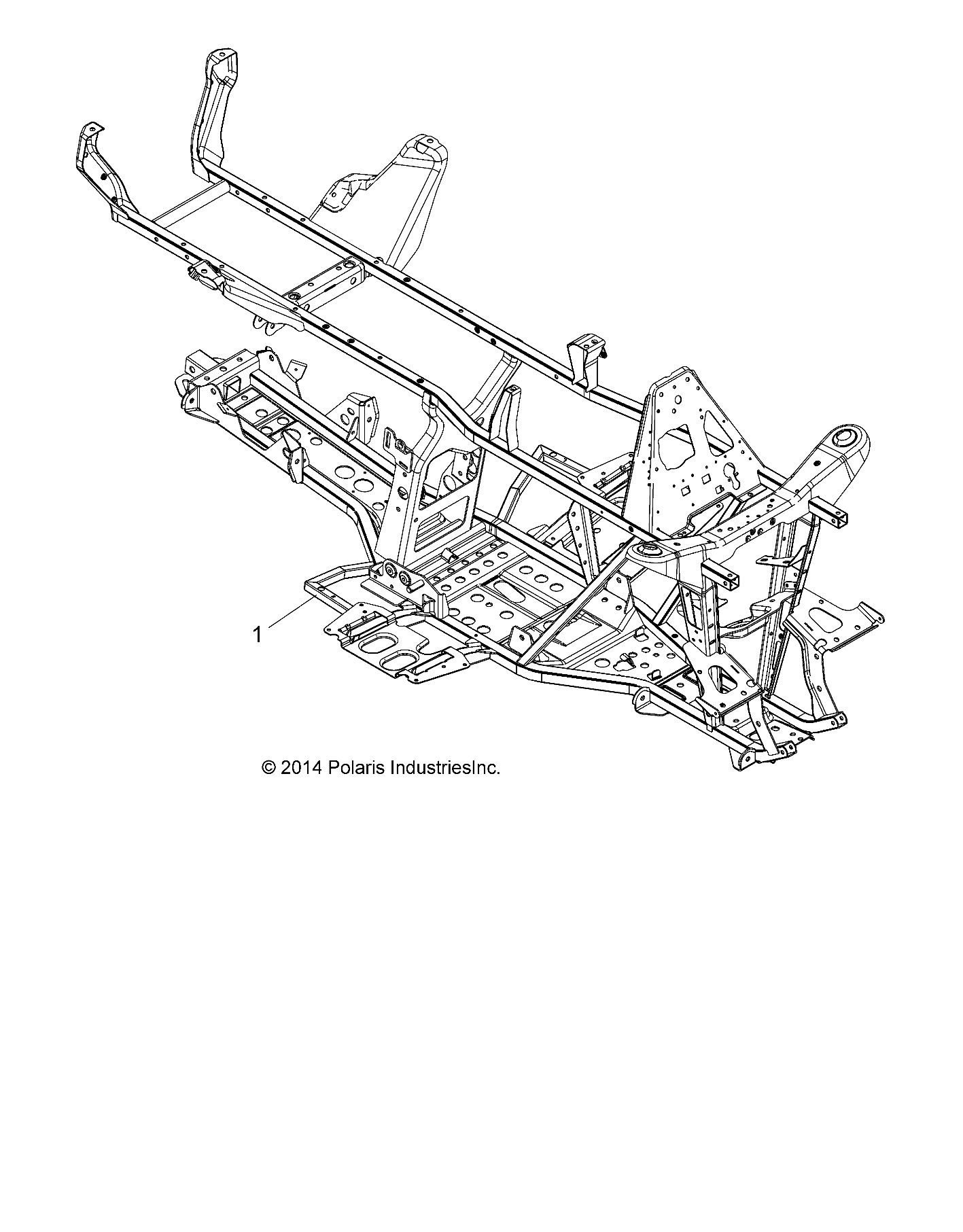 CHASSIS CHASSIS POUR SPORTSMAN 570 EFI 2015