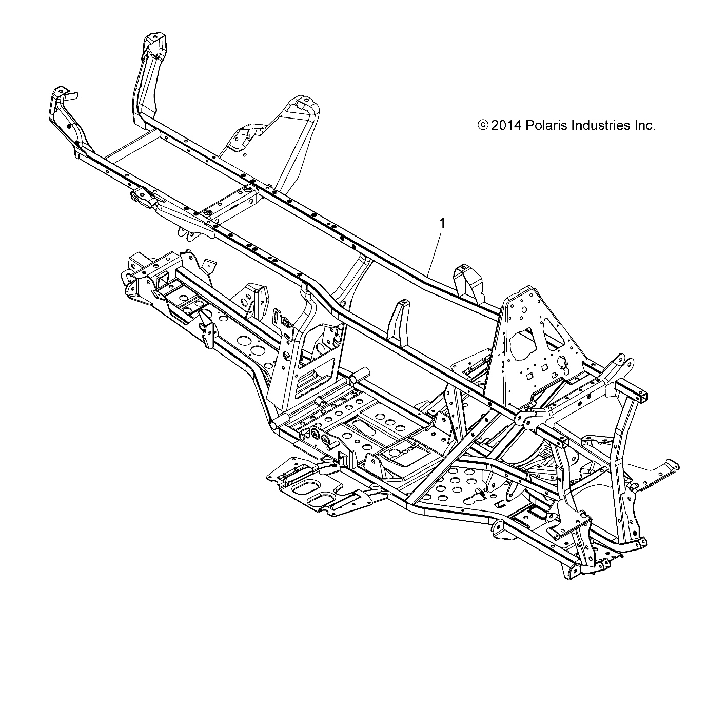 CHASSIS CHASSIS POUR SPORTSMAN 570 SP TOURING 2015