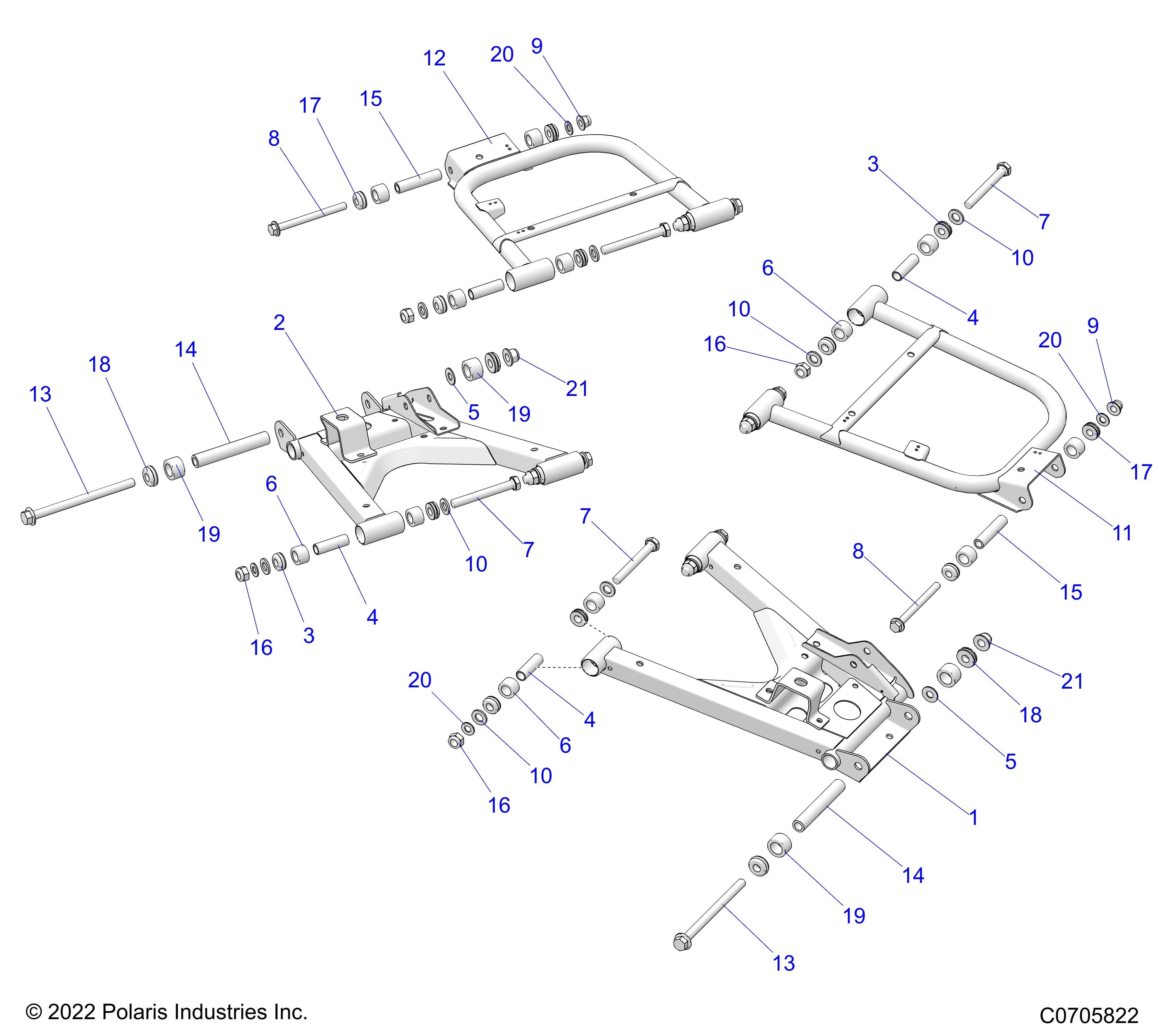 SUSPENSION BRAS DE CONTROLE ARRIERE POUR RANGER XP 1000 ISRAEL 2025