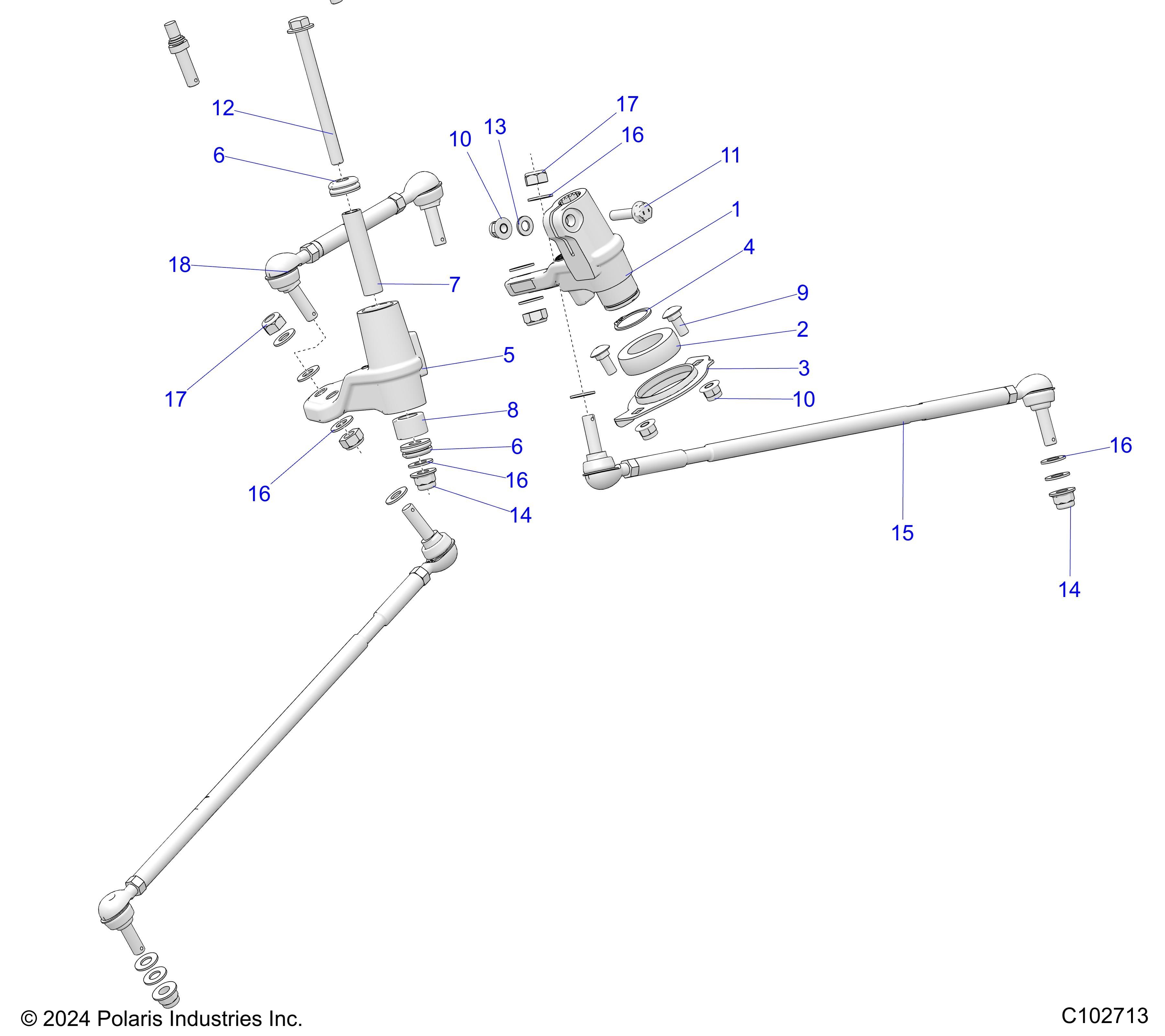 DIRECTION COMMANDESPALIERS ET LIENS POUR SCRAMBLER XP 1000 55 LLP 49S 2025