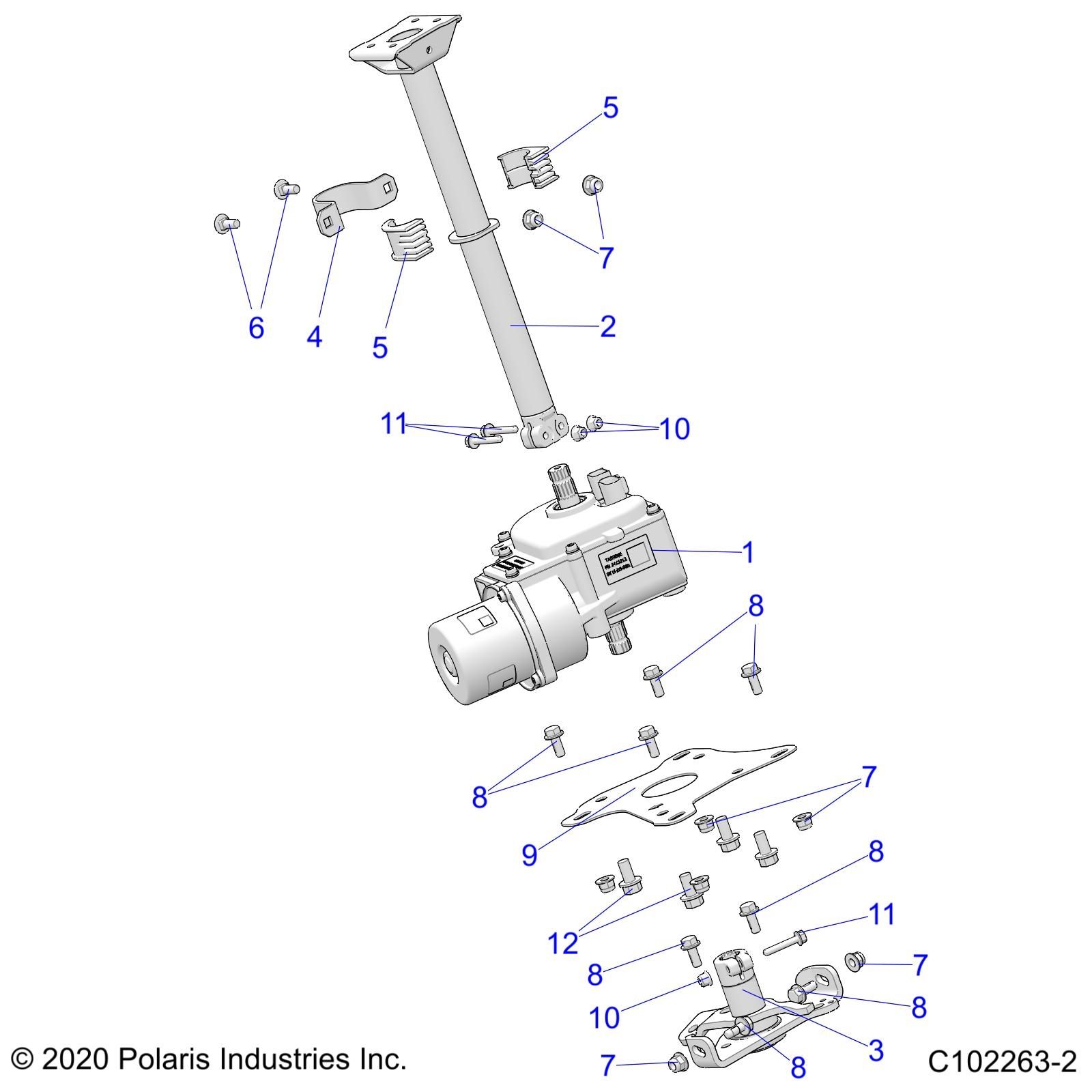 DIRECTION POSTE DE DIRECTION ASM POUR SPORTSMAN 850 48 ULTIMATE TRAIL PACKAGE 2024