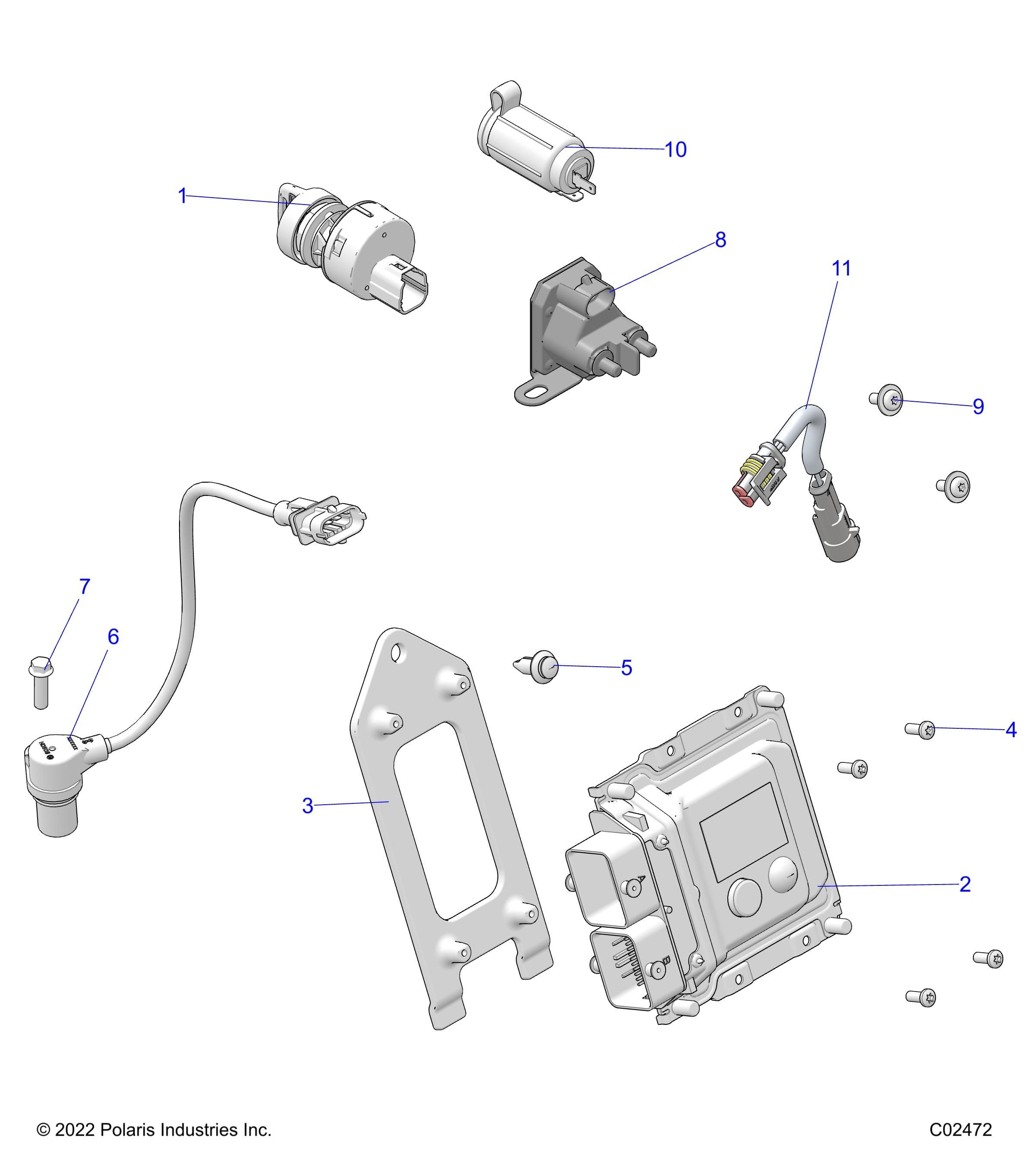 ELECTRIQUE INTERRUPTEURS CAPTEURS ET ECM POUR SPORTSMAN TOURING 570 2023