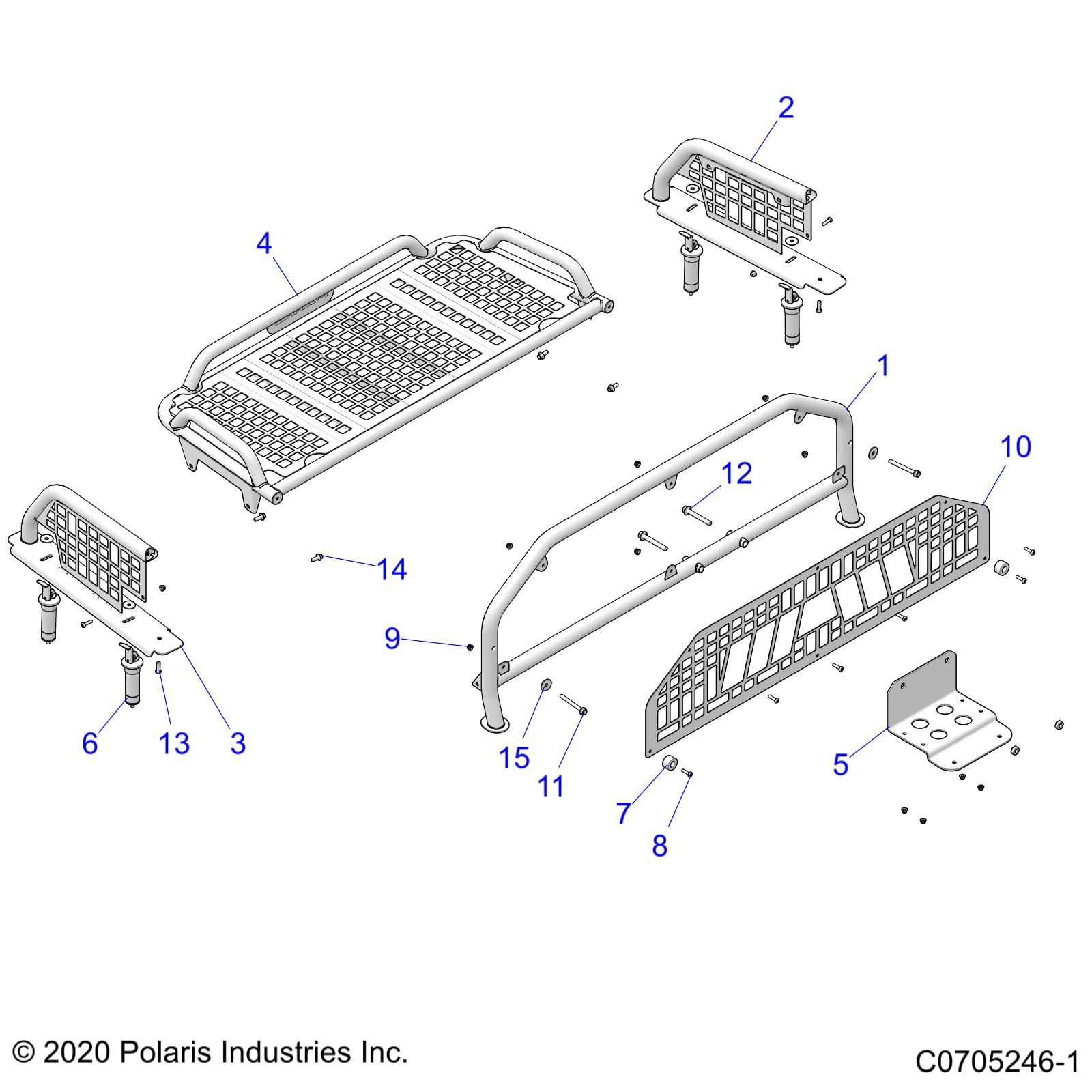 ACCESSORY BED RACK POUR GENERAL XP 1000 HUNTER 2021