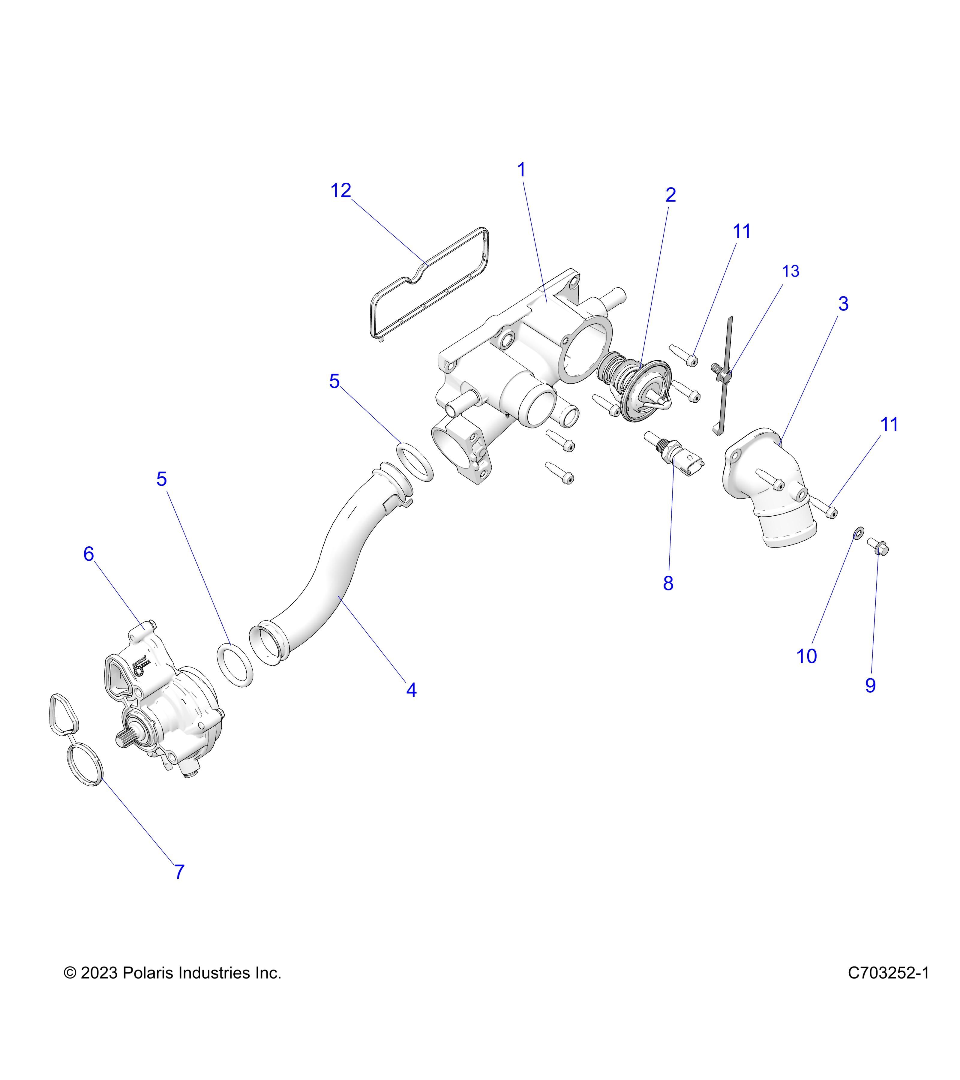 MOTEUR POMPE A EAU POUR RZR PRO R 4 PREMIUM 2024