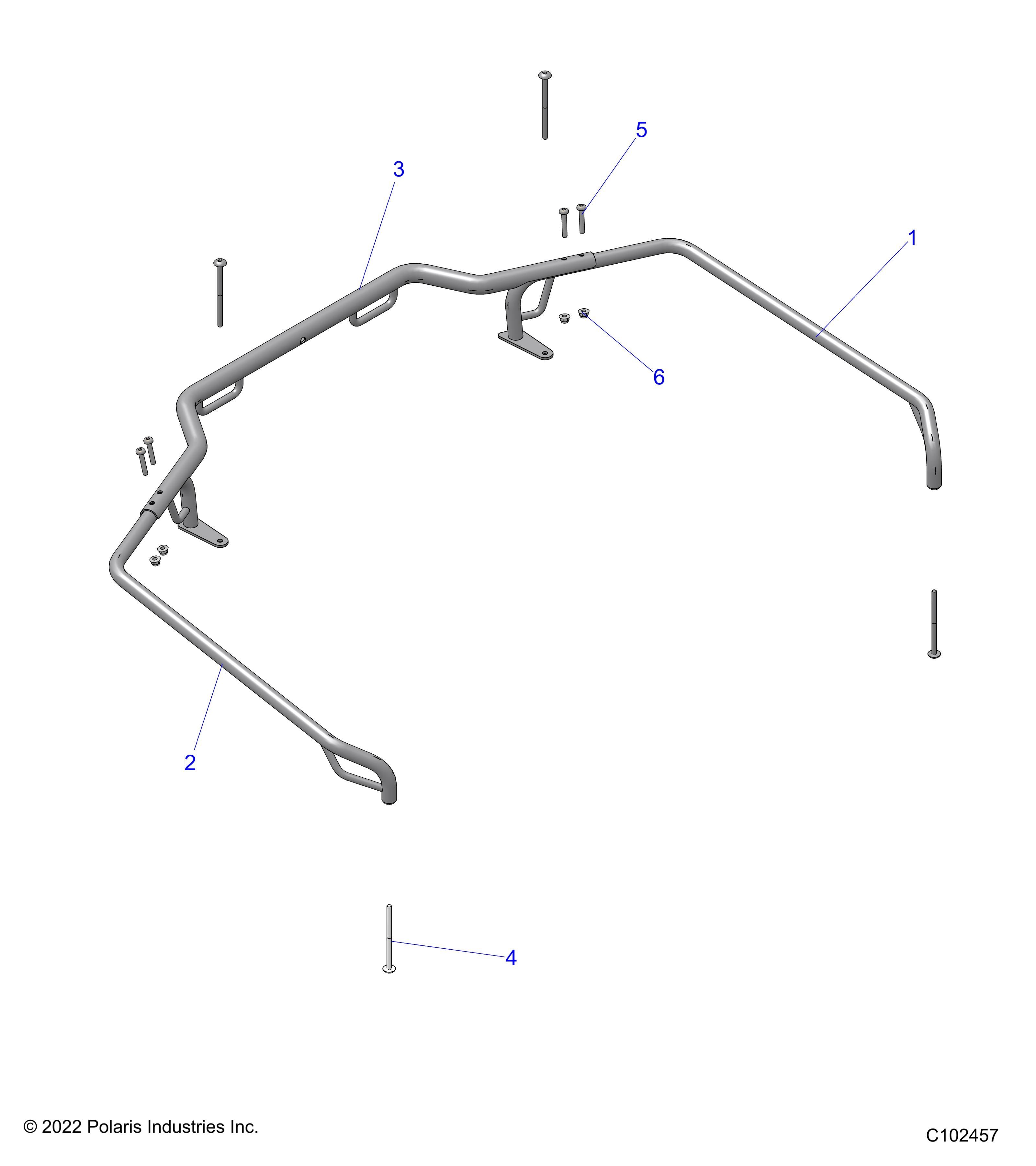 CARROSSERIE EXTENSION RACK ARRIERE POUR SPORTSMAN 570 EPS EBS RC LE 2025