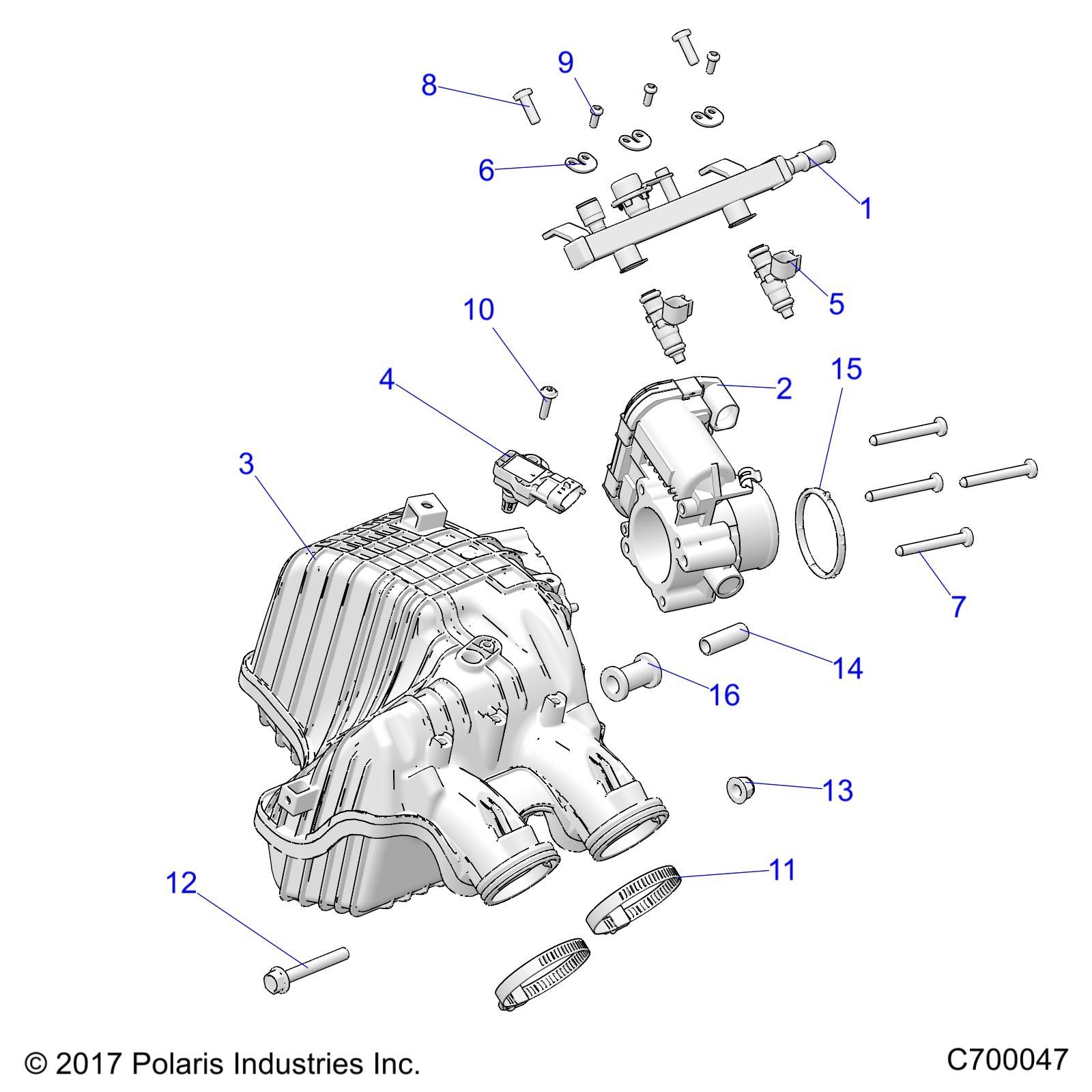 MOTEUR COLLECTEUR DADMISSION DAIR POUR RANGER XP1000 EPS 2020