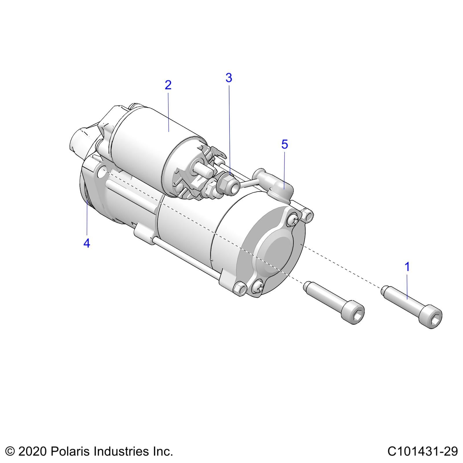 MOTEUR SYSTEME DE DEMARRAGE POUR SPORTSMAN 850 HIGH LIFTER 2024