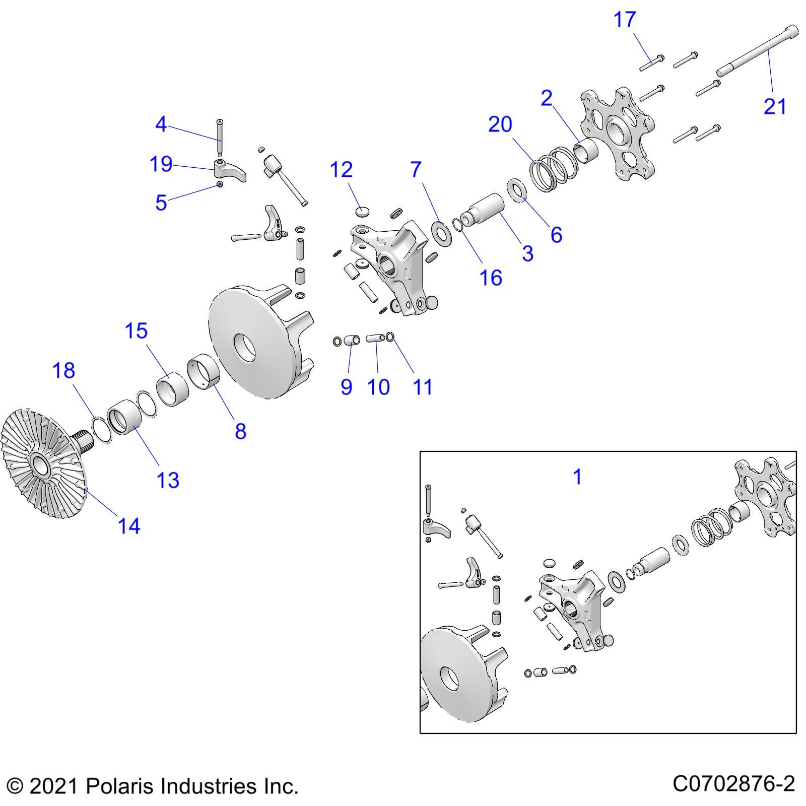 TRANSMISSION EMBRAYAGE PRIMAIRE POUR RZR PRO XP 4 PREMIUM 2022