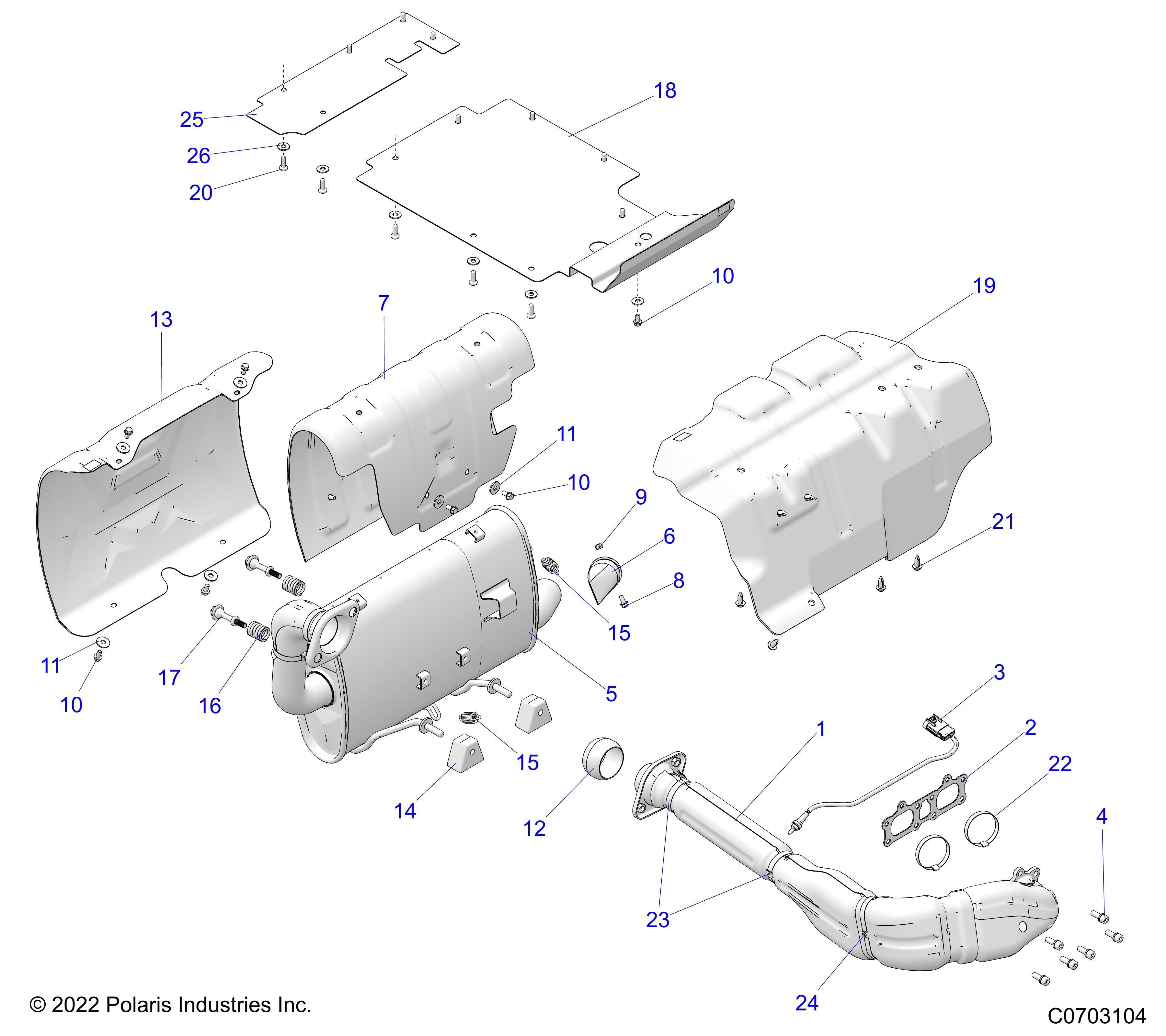 MOTEUR SYSTEME DECHAPPEMENT POUR GENERAL 1000 DELUXE TRACTORZUG 2024