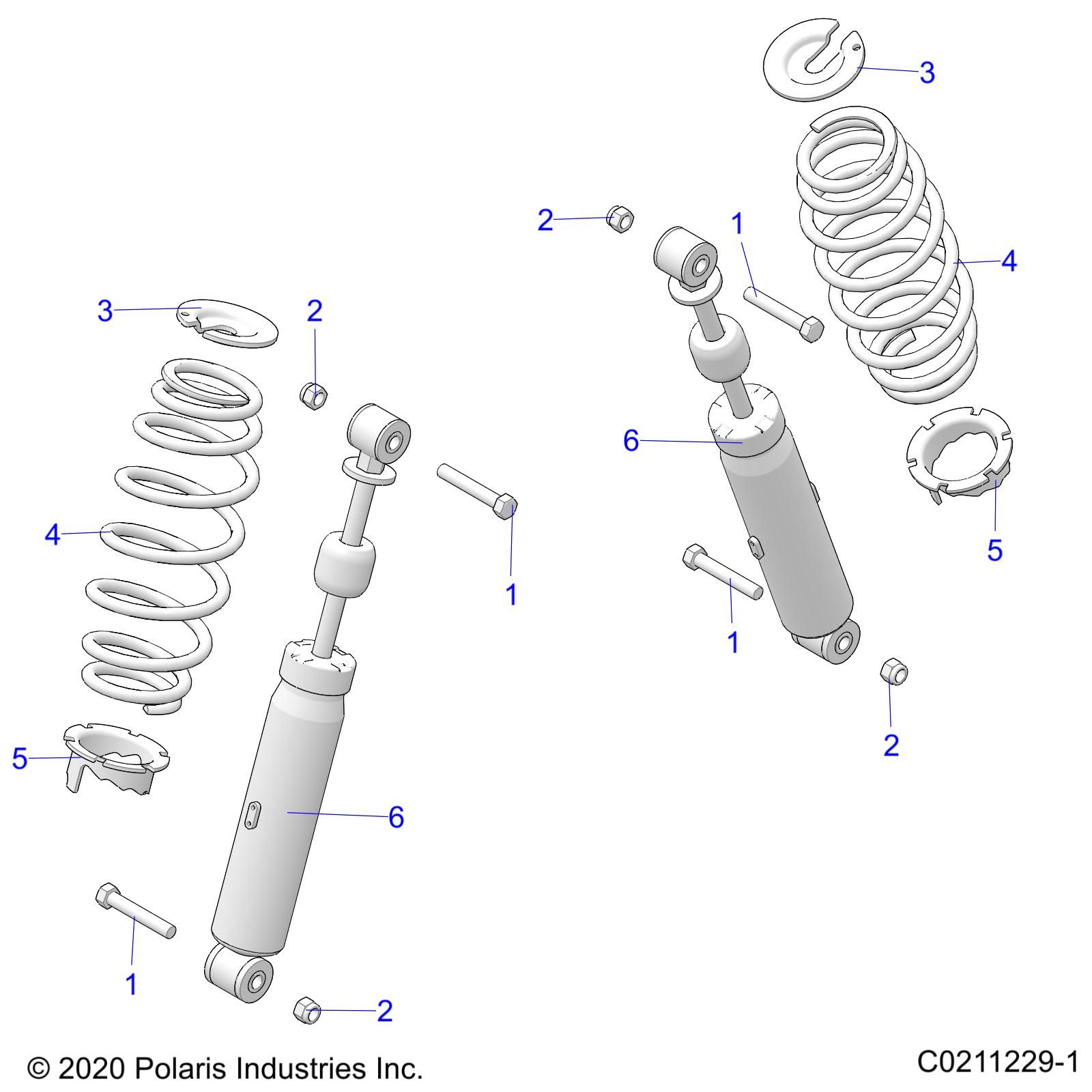 SUSPENSION MONTAGE AMORTISSEUR ARRIERE ET MONTAGE POUR SPORTSMAN 570 EPS EUZUG TRACTOR 2022