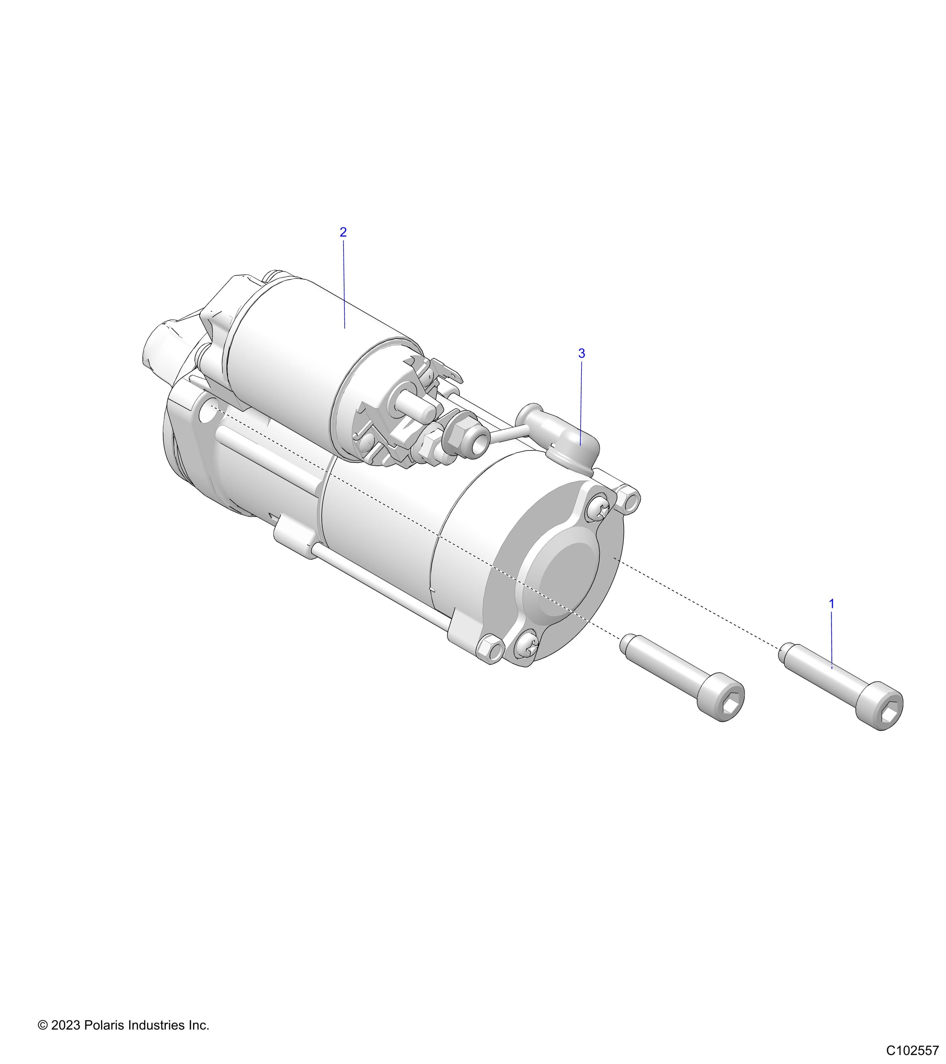 MOTEUR SYSTEME DE DEMARRAGE POUR SCRAMBLER 850 48 2024