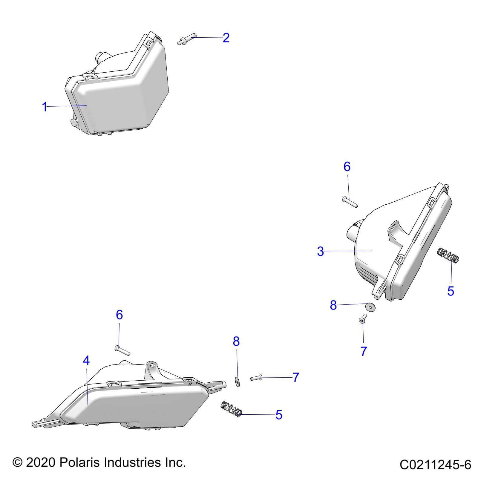 ELECTRIQUE PHARES POUR SPORTSMAN TOURING 570 EPS 2025