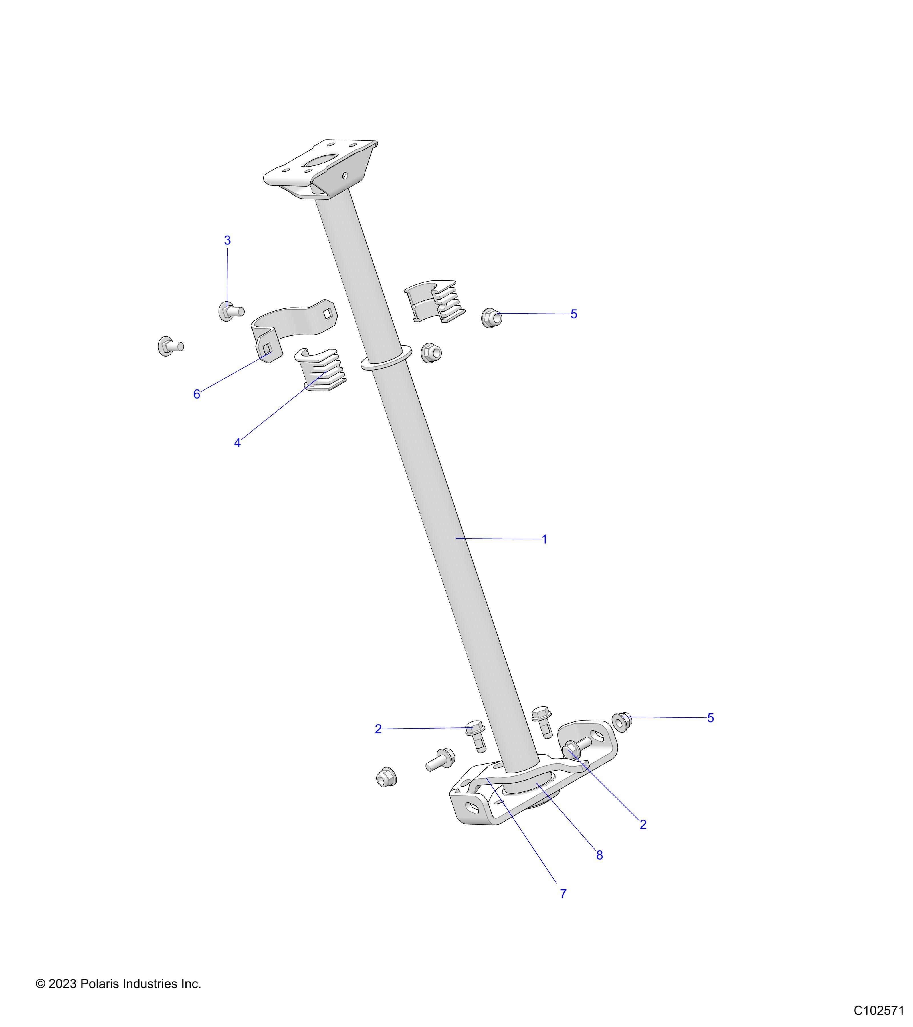 DIRECTION POSTE DE DIRECTION POUR SCRAMBLER 850 48 2024