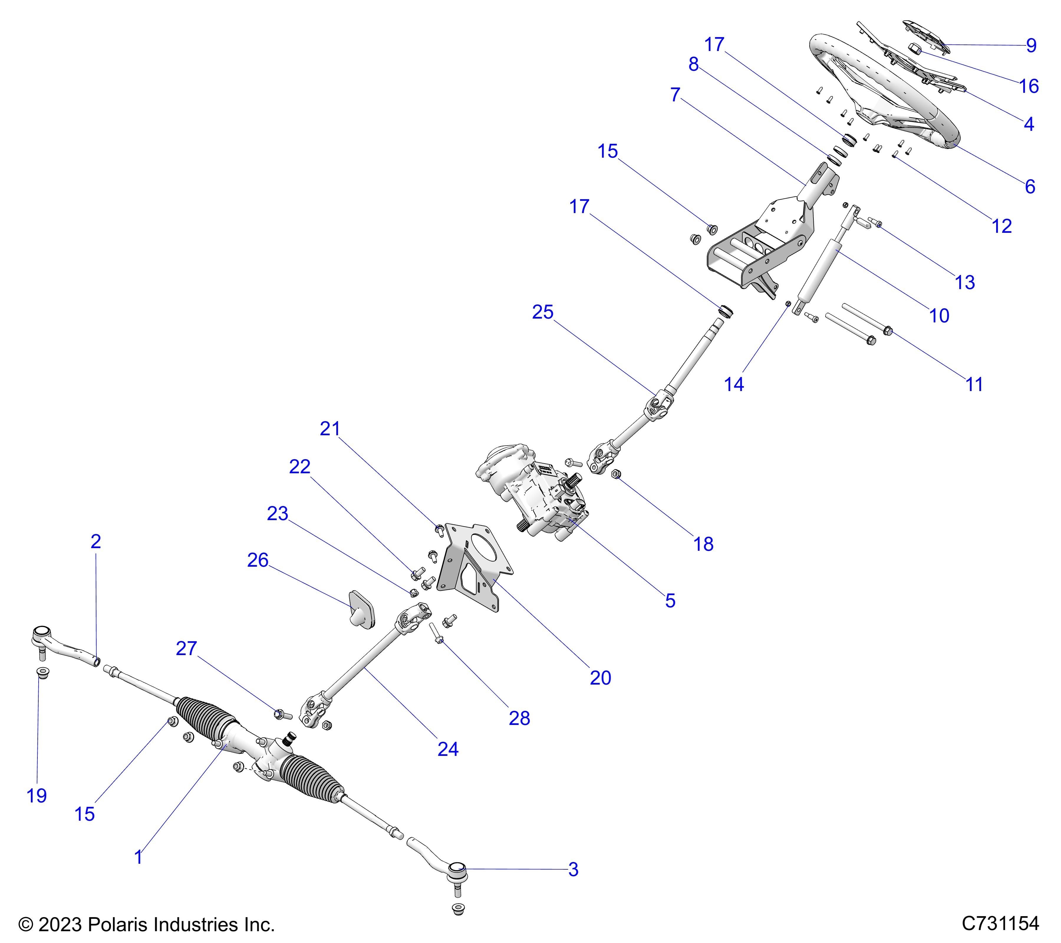 DIRECTION DIRECTION ASM POUR RANGER XP 1000 MD 2025