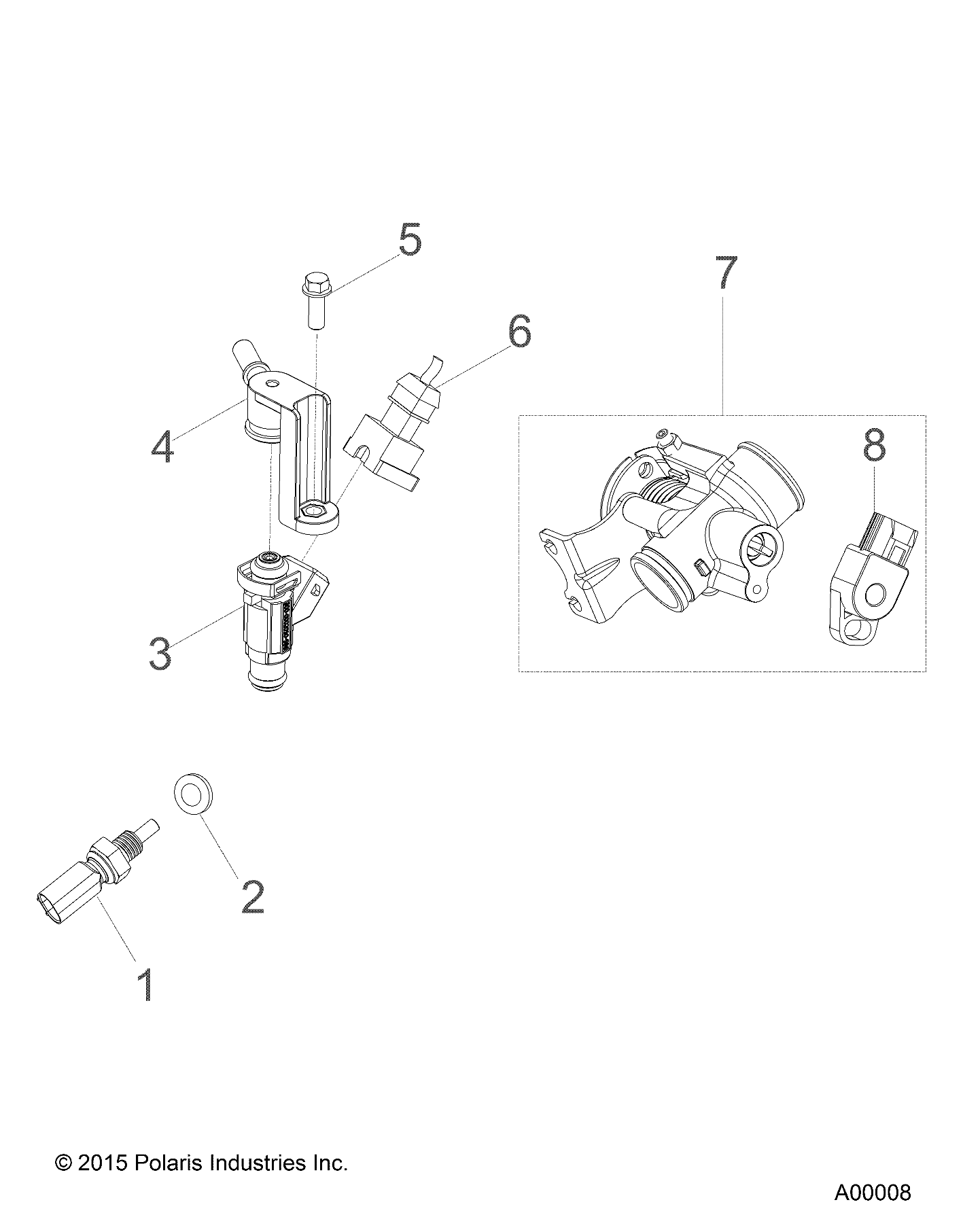 MOTEUR INJECTION DE CARBURANT POUR RZR 170 2016