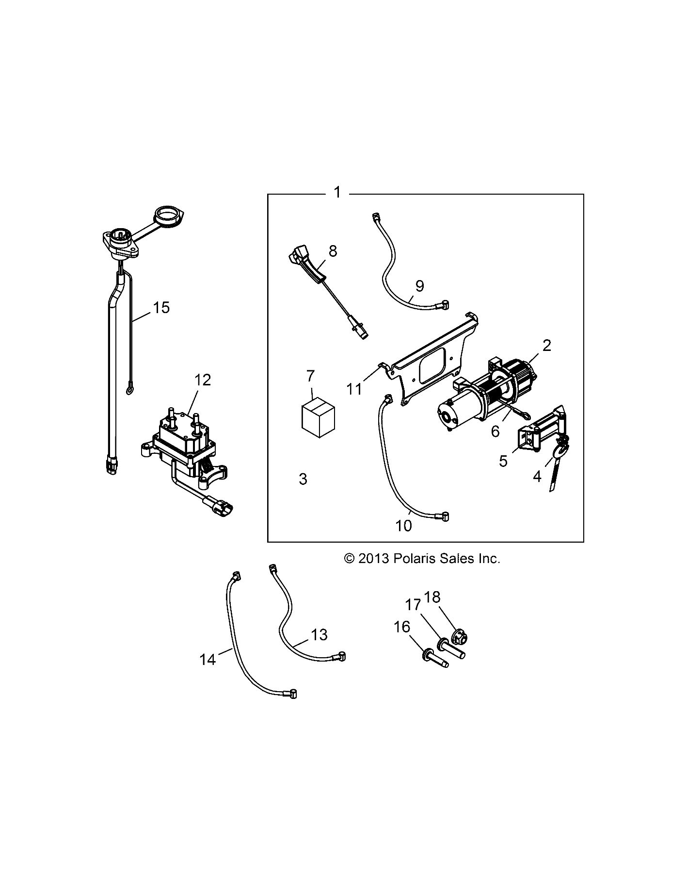 ACCESSOIRES TREUIL POUR RANGER XP 900 2014