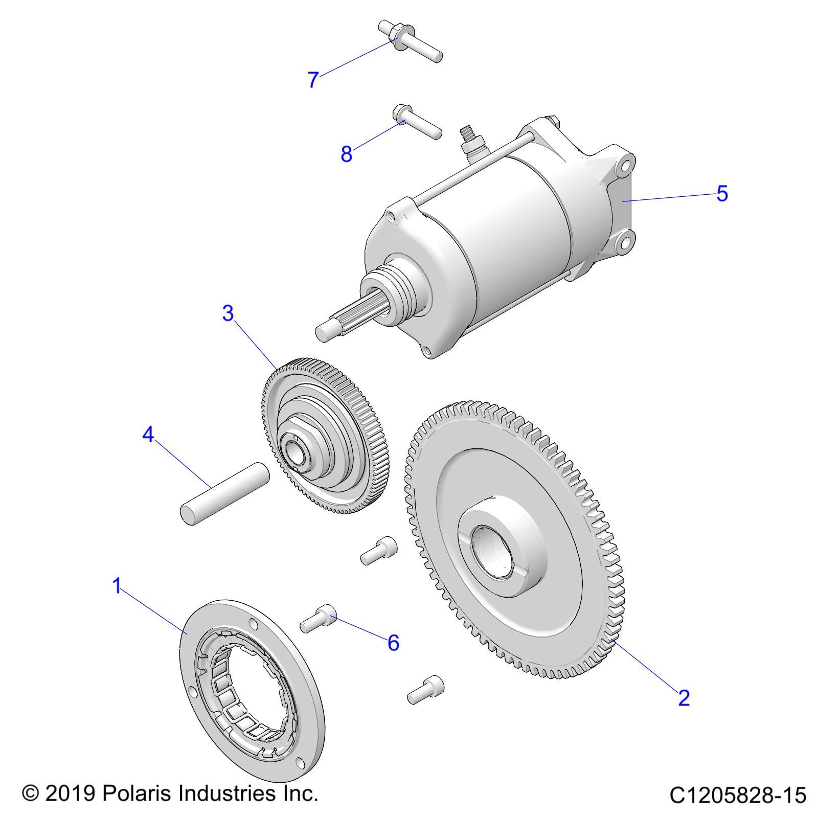 MOTEUR STARTER POUR RZR XP 1000 PREMIUM R01 2023