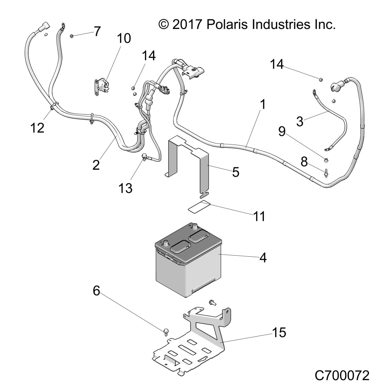 ELECTRIQUE BATTERIE POUR RANGER CREW XP1000 EPS NSTR 2019