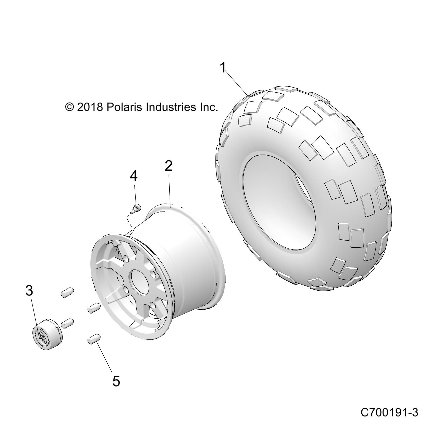 ROUES ROUES ARRIERE POUR RZR TRAIL 570PREMIUM 2021