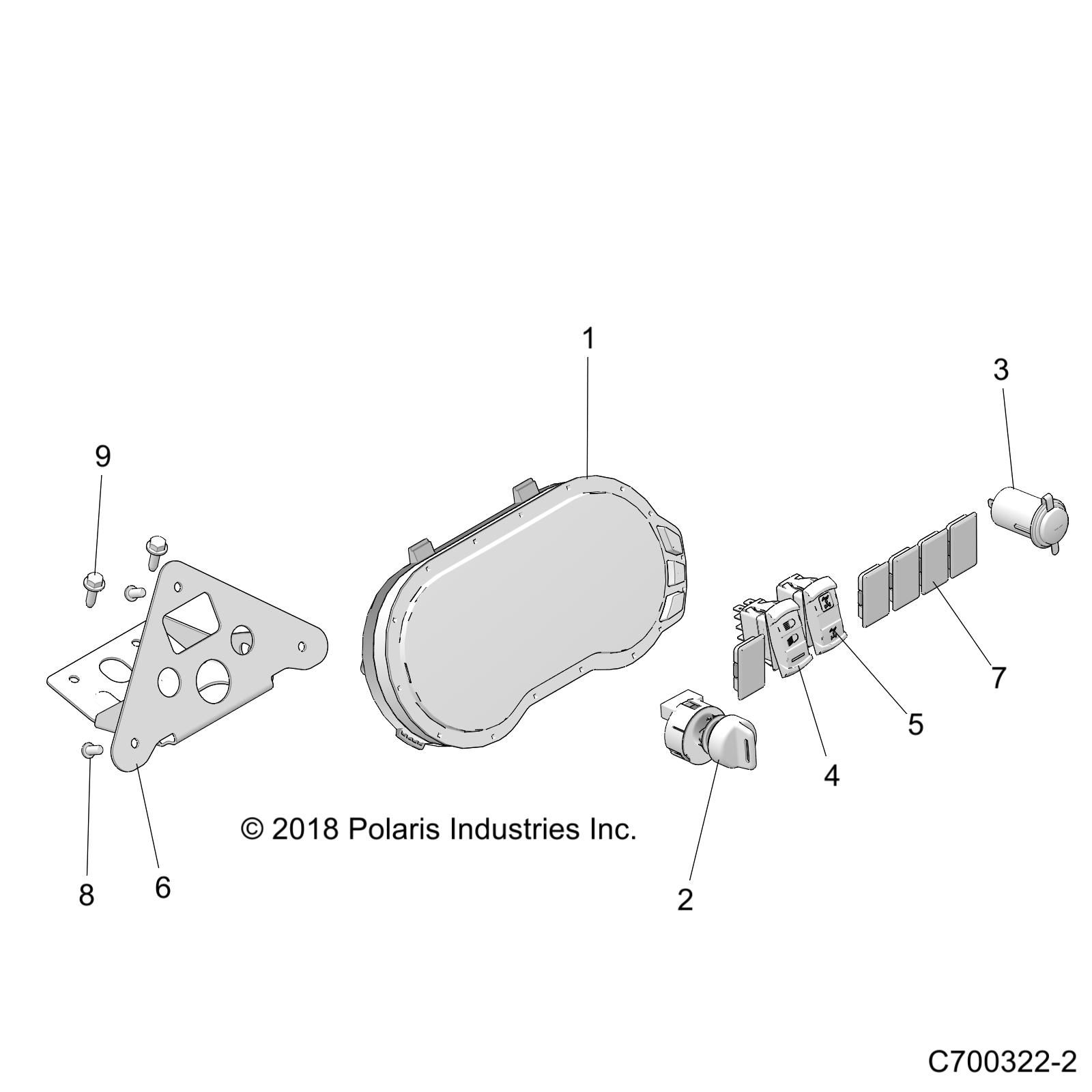 ELECTRIQUE INSTRUMENTS DU TABLEAU DE BORDS ET CONTROLEURS POUR RZR XP 1000 2021