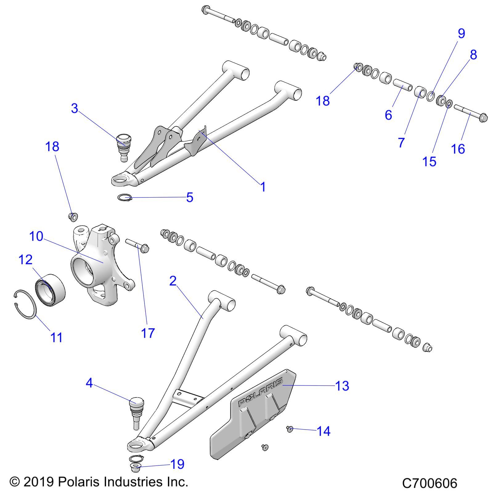 SUSPENSION FRONT POUR RANGER 1000 EPS R03 2023